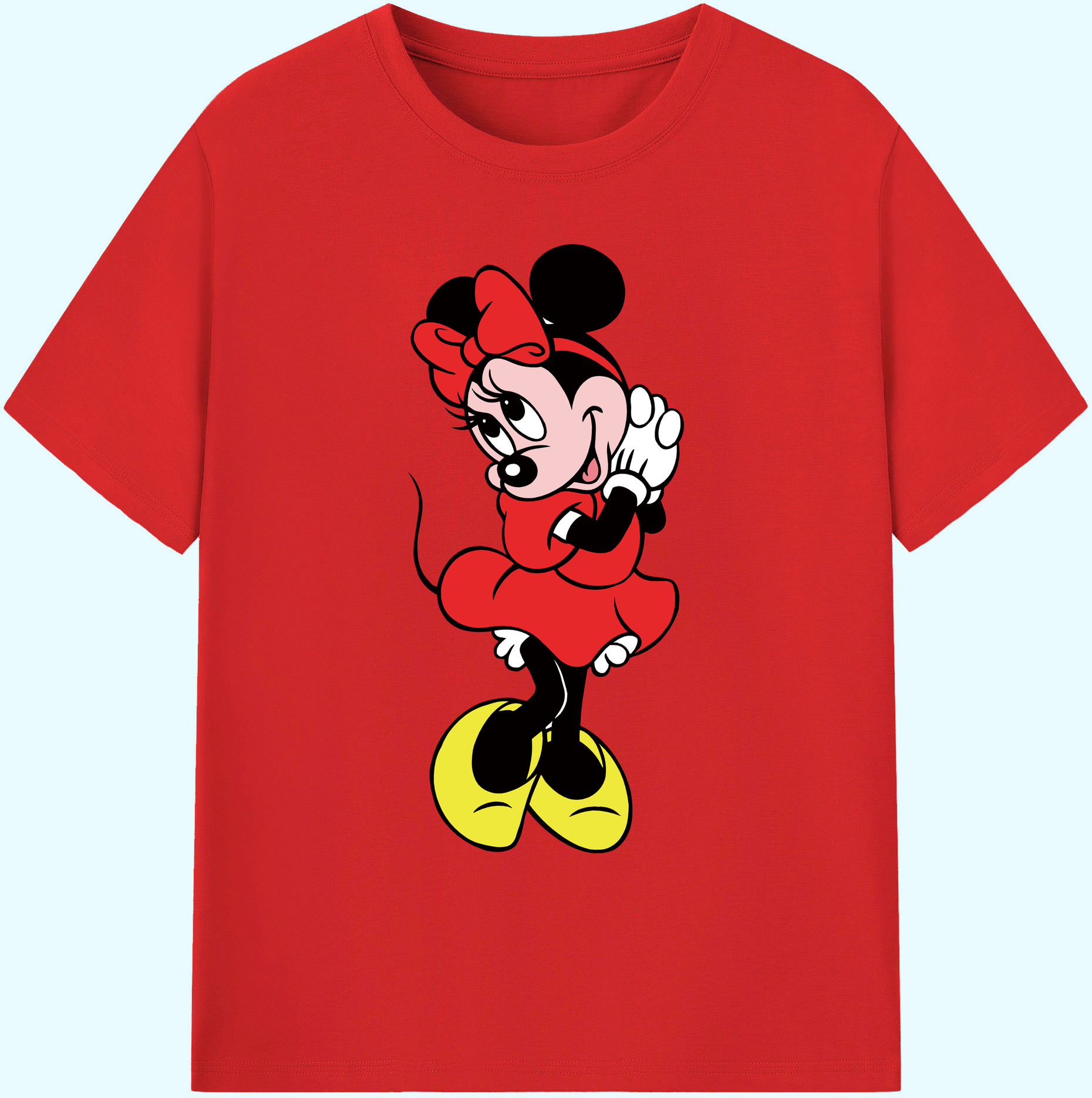 ミッキーマウス Mickey Mouse 綿100％ メンズ半袖Tシャツ｜肌触りやわらか＆通気性