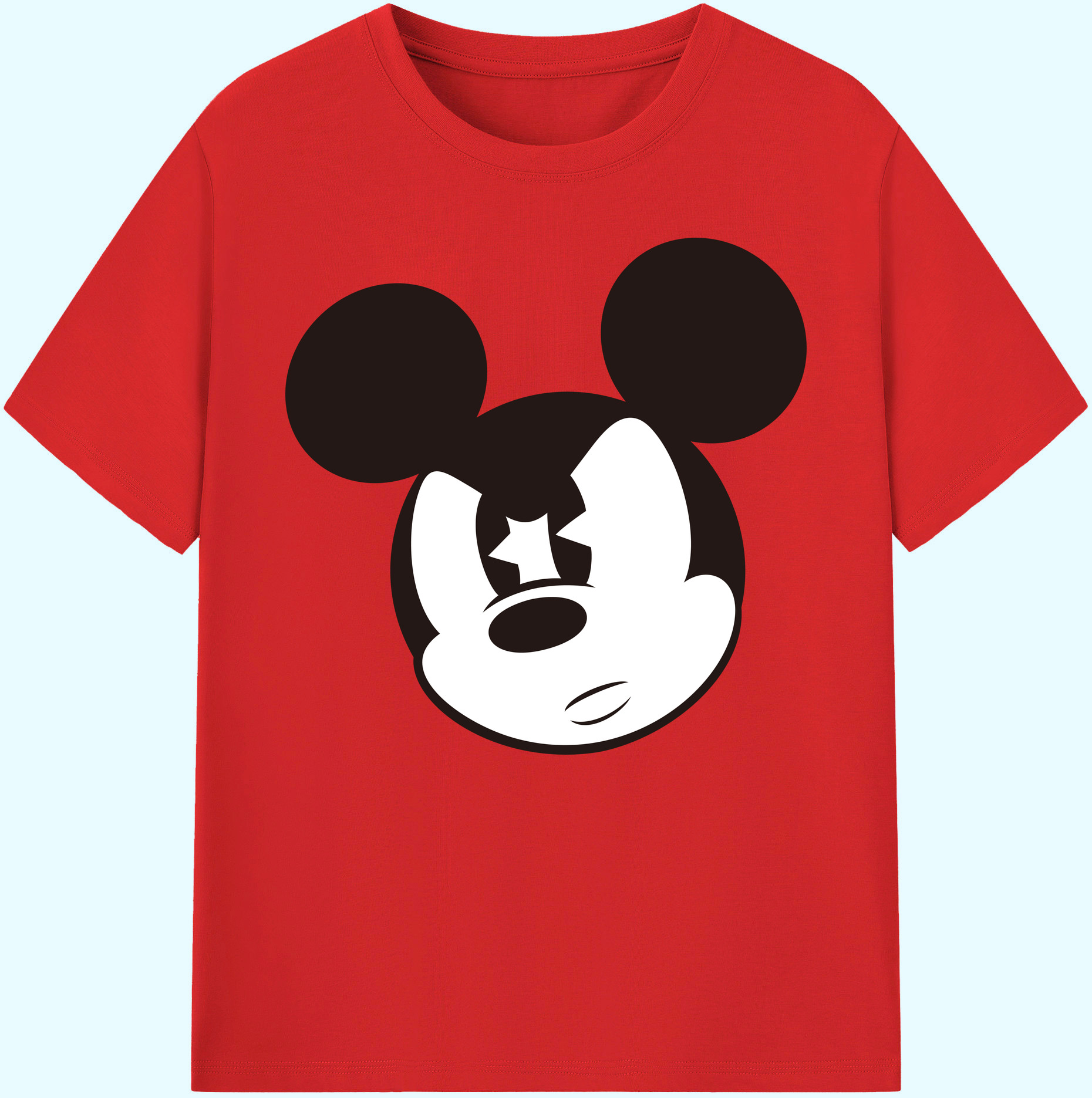 ミッキーマウス Mickey Mouse 綿100％ メンズ半袖Tシャツ｜肌触りやわらか＆通気性