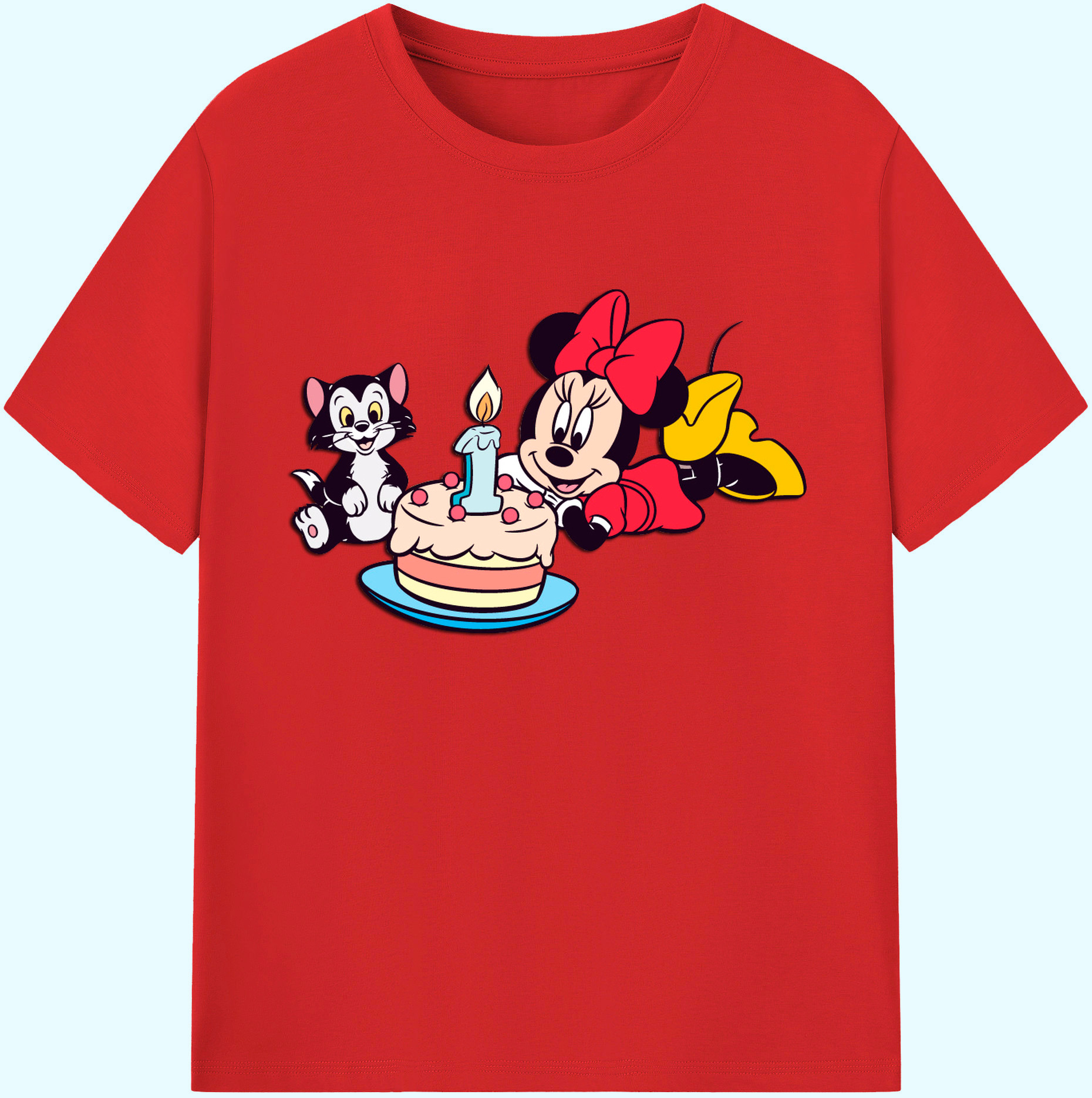 ミッキーマウス Mickey Mouse 綿100％ メンズ半袖Tシャツ｜肌触りやわらか＆通気性