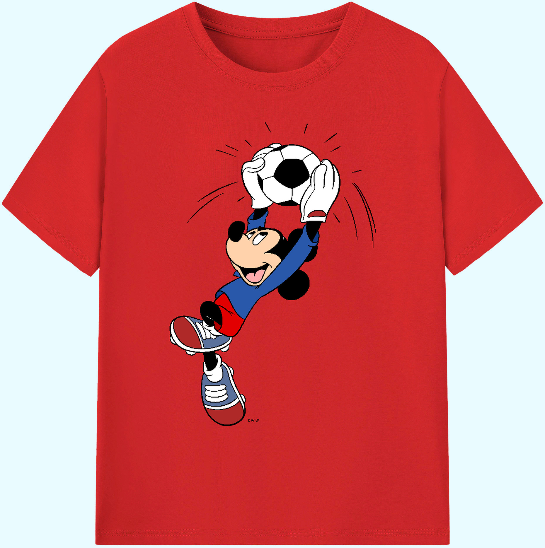 ミッキーマウス Mickey Mouse 綿100％ メンズ半袖Tシャツ｜肌触りやわらか＆通気性