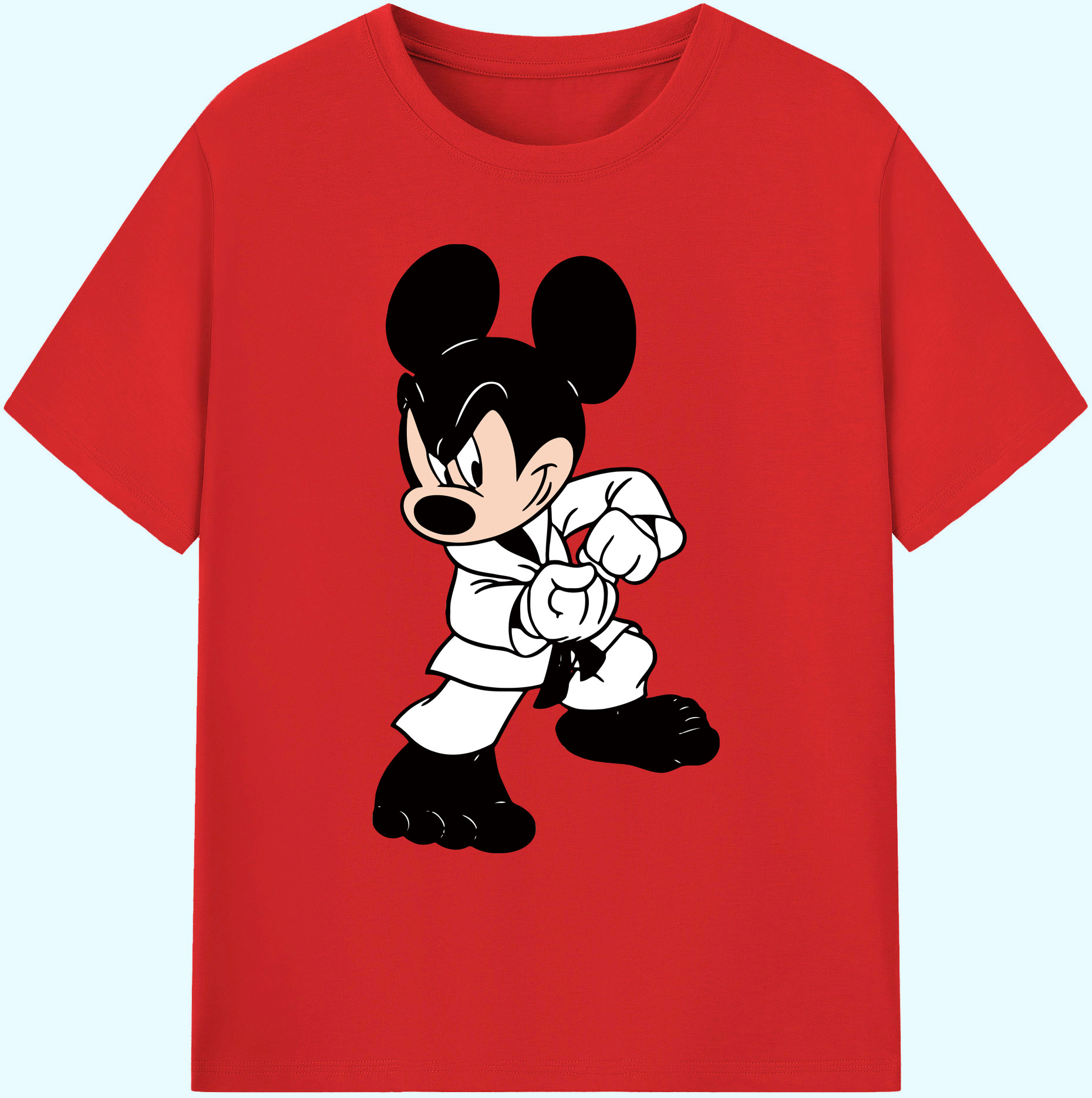 ミッキーマウス Mickey Mouse 綿100％ メンズ半袖Tシャツ｜肌触りやわらか＆通気性