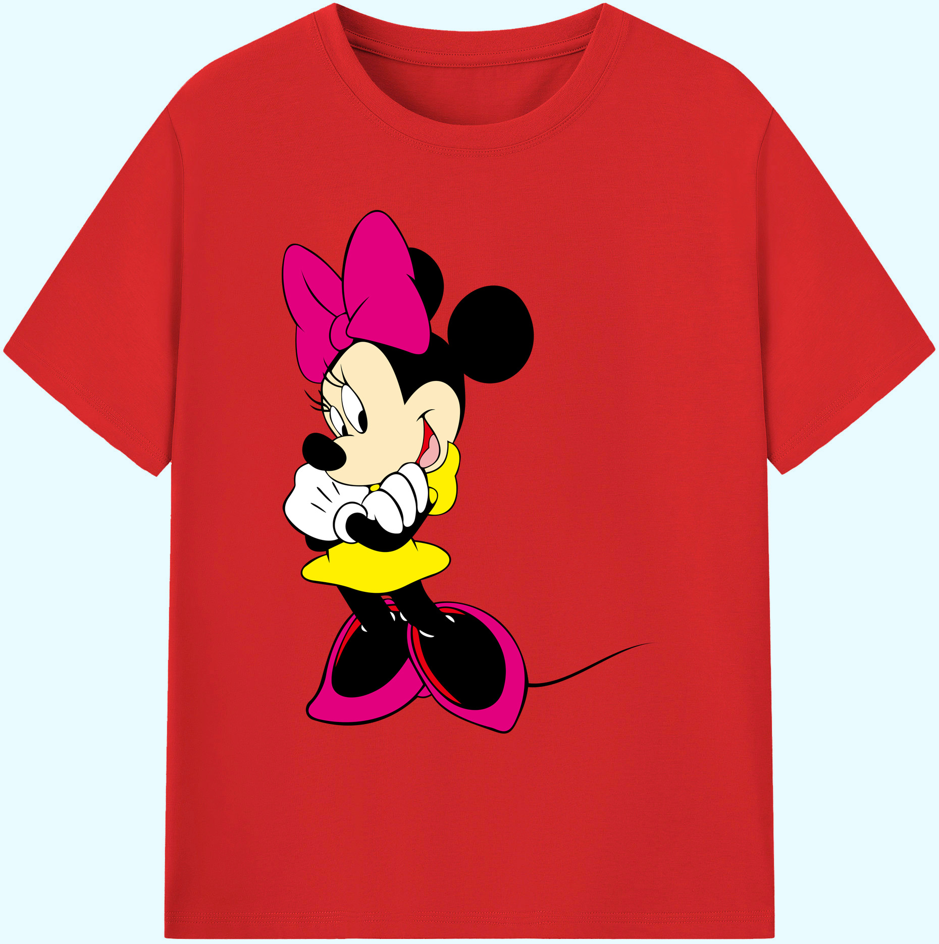 ミッキーマウス Mickey Mouse 綿100％ メンズ半袖Tシャツ｜肌触りやわらか＆通気性