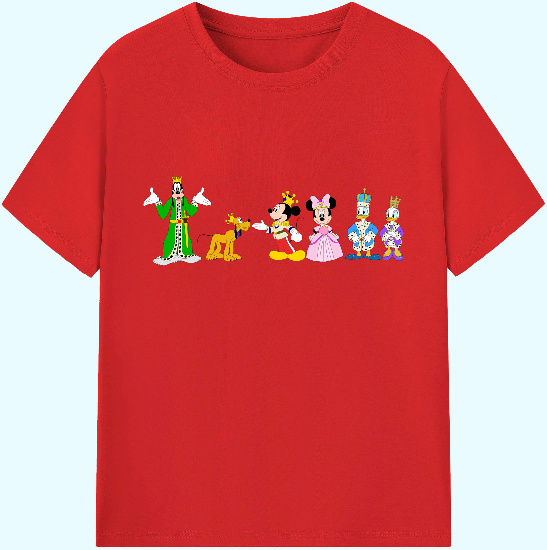 ミッキーマウス Mickey Mouse 綿100％ メンズ半袖Tシャツ｜肌触りやわらか＆通気性