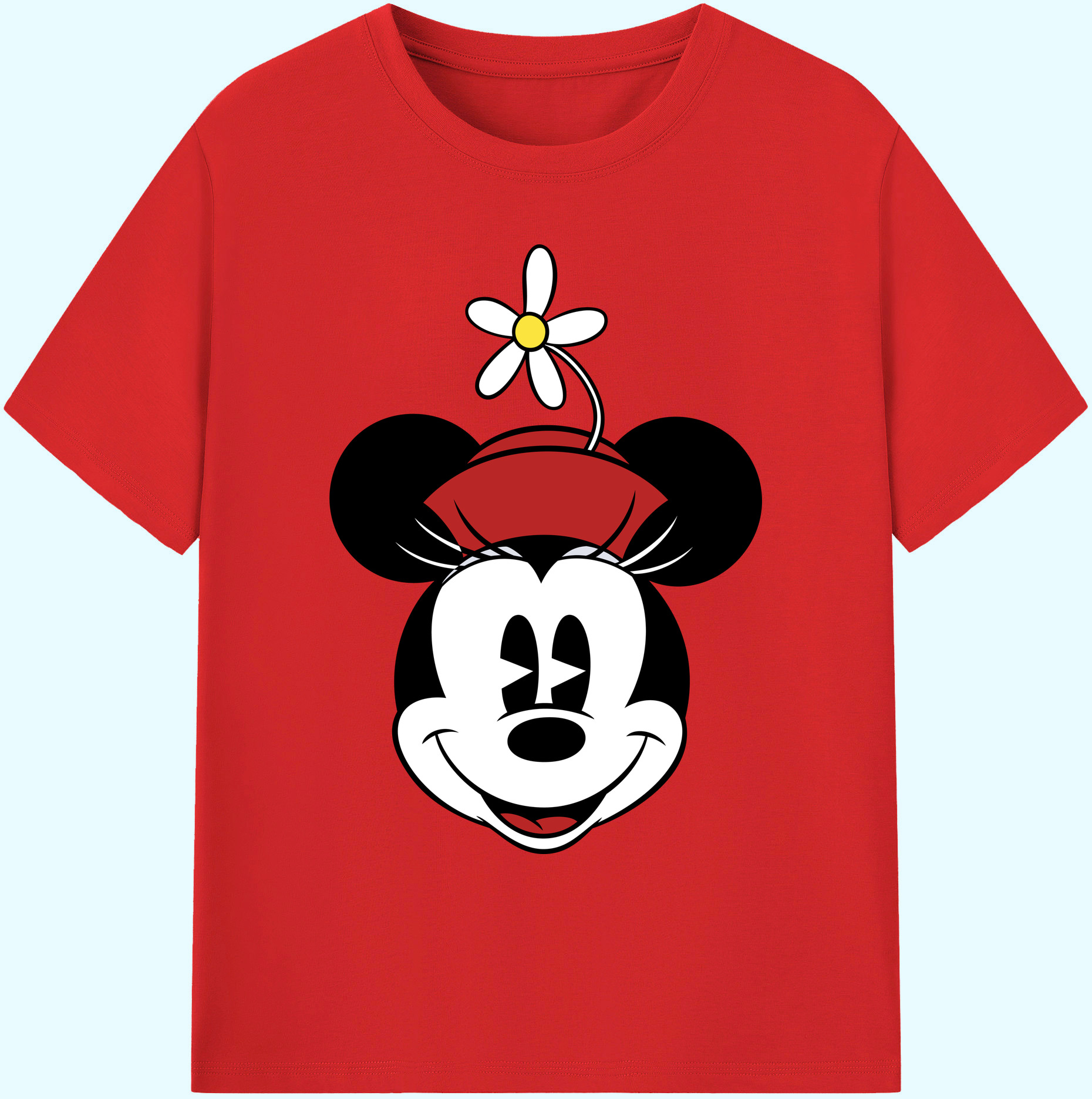 ミッキーマウス Mickey Mouse 綿100％ メンズ半袖Tシャツ｜肌触りやわらか＆通気性