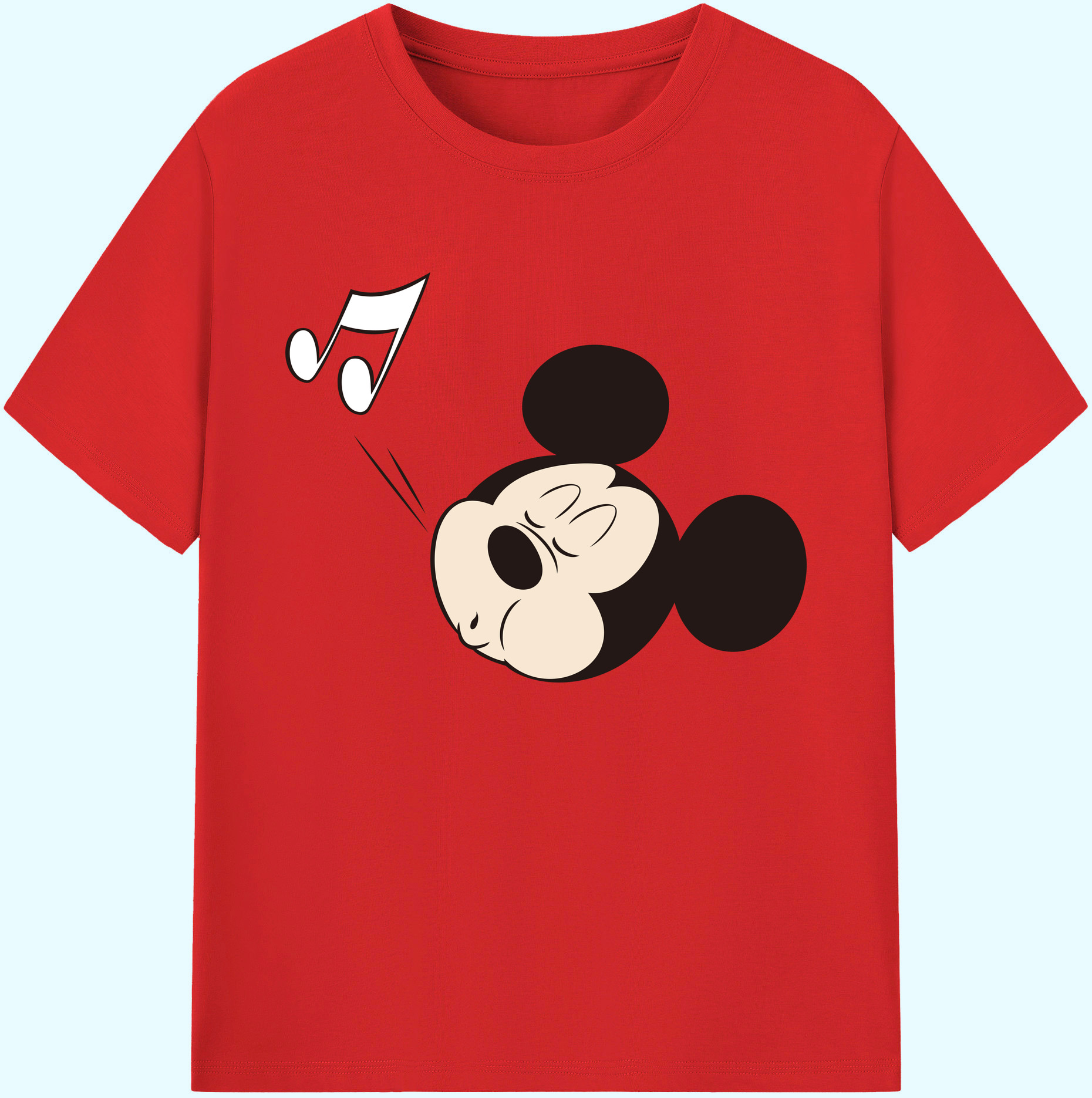 ミッキーマウス Mickey Mouse 綿100％ メンズ半袖Tシャツ｜肌触りやわらか＆通気性