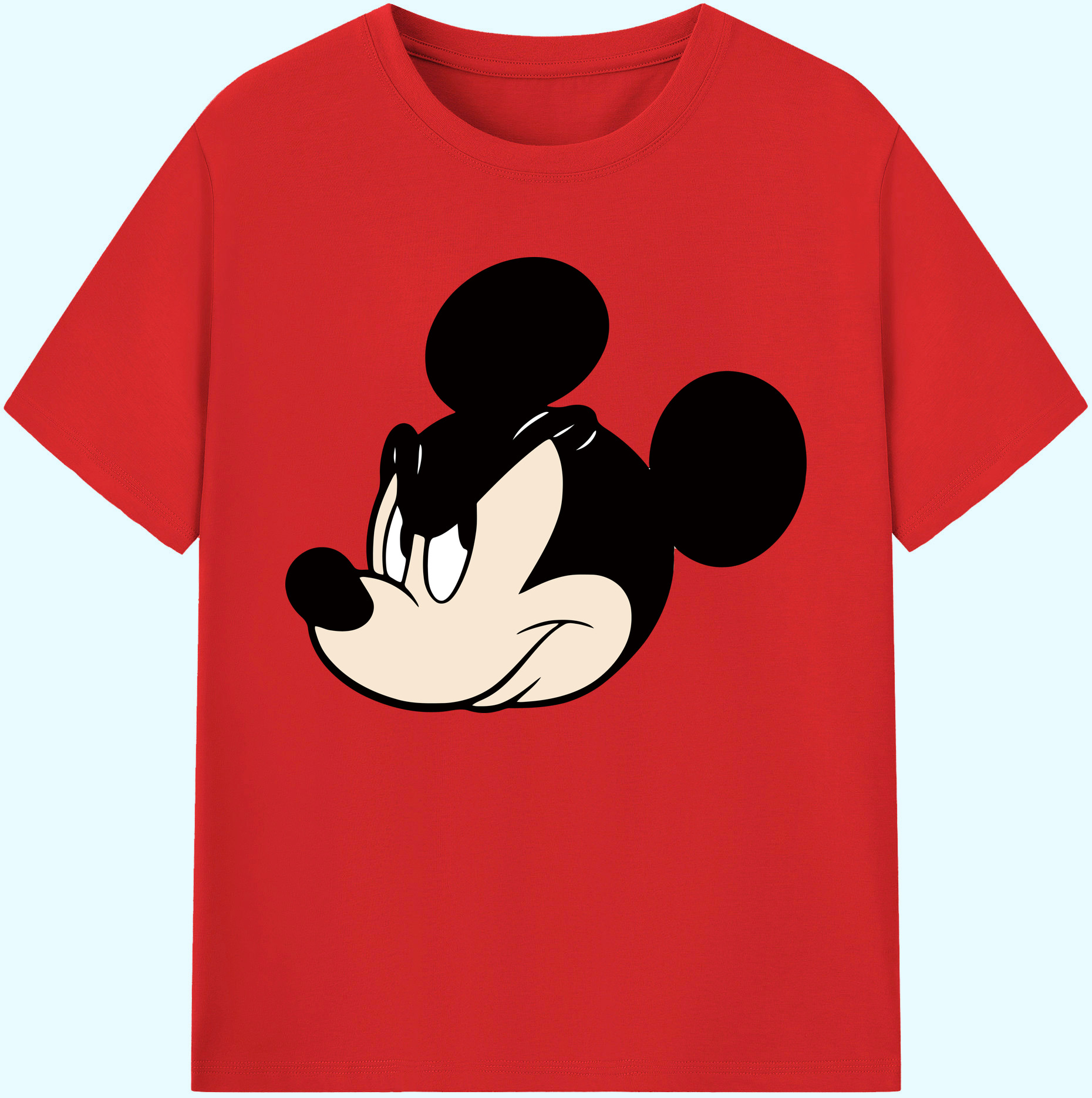 ミッキーマウス Mickey Mouse 綿100％ メンズ半袖Tシャツ｜肌触りやわらか＆通気性
