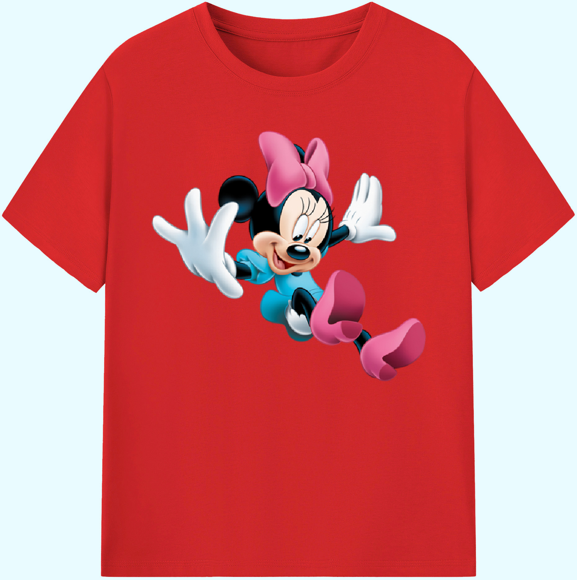 ミッキーマウス Mickey Mouse 綿100％ メンズ半袖Tシャツ｜肌触りやわらか＆通気性