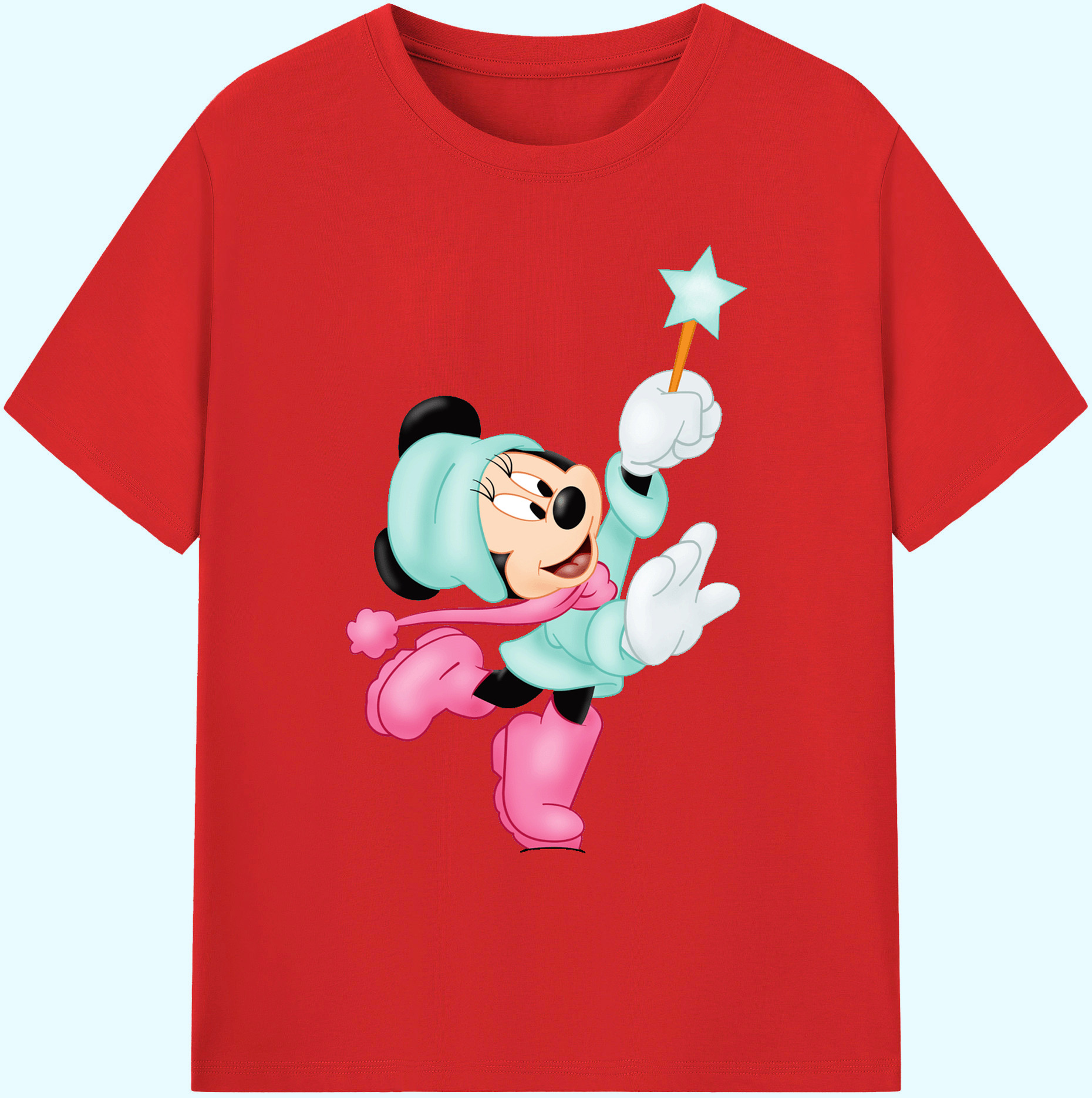 ミッキーマウス Mickey Mouse 綿100％ メンズ半袖Tシャツ｜肌触りやわらか＆通気性
