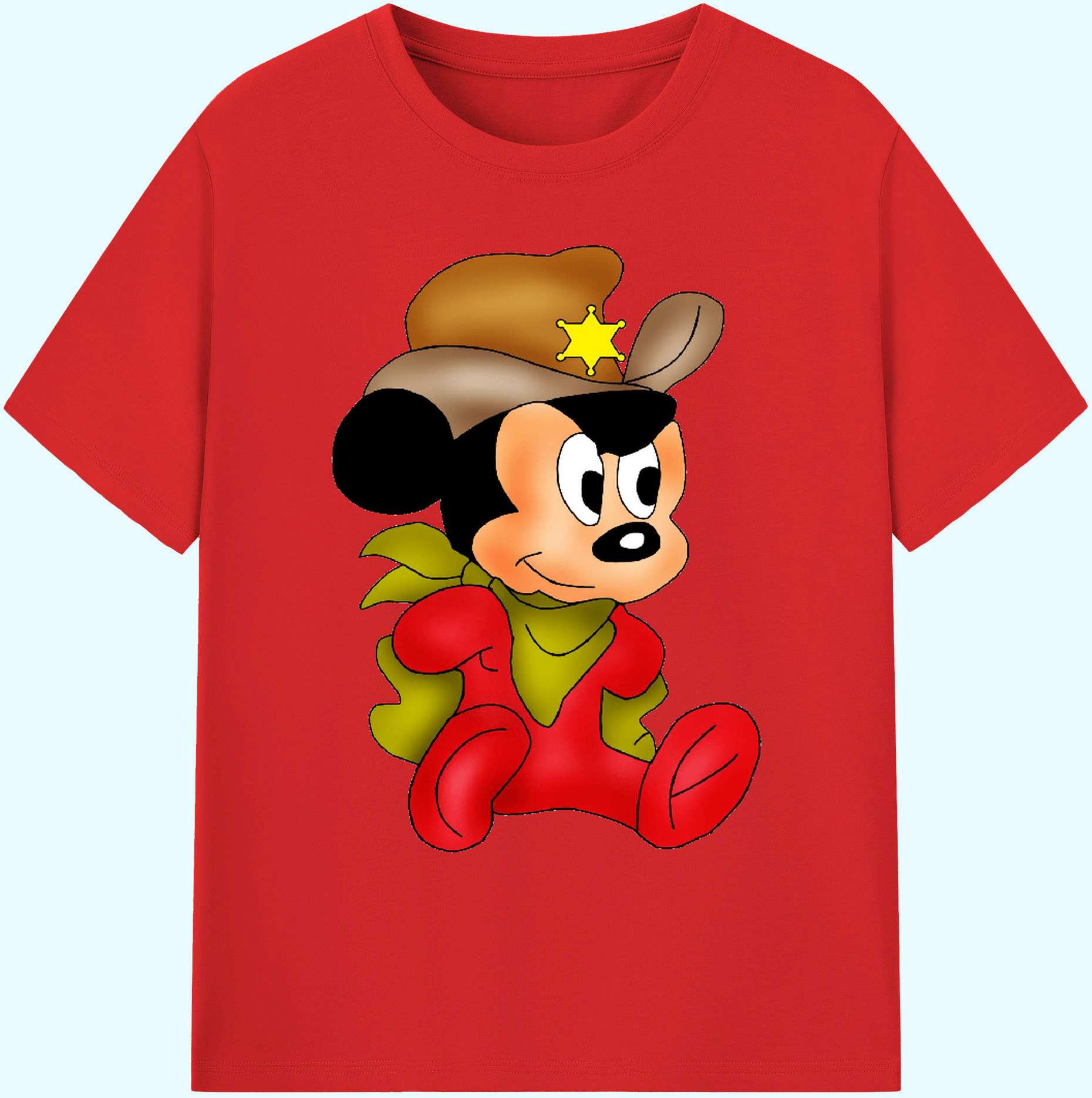 ミッキーマウス Mickey Mouse 綿100％ メンズ半袖Tシャツ｜肌触りやわらか＆通気性