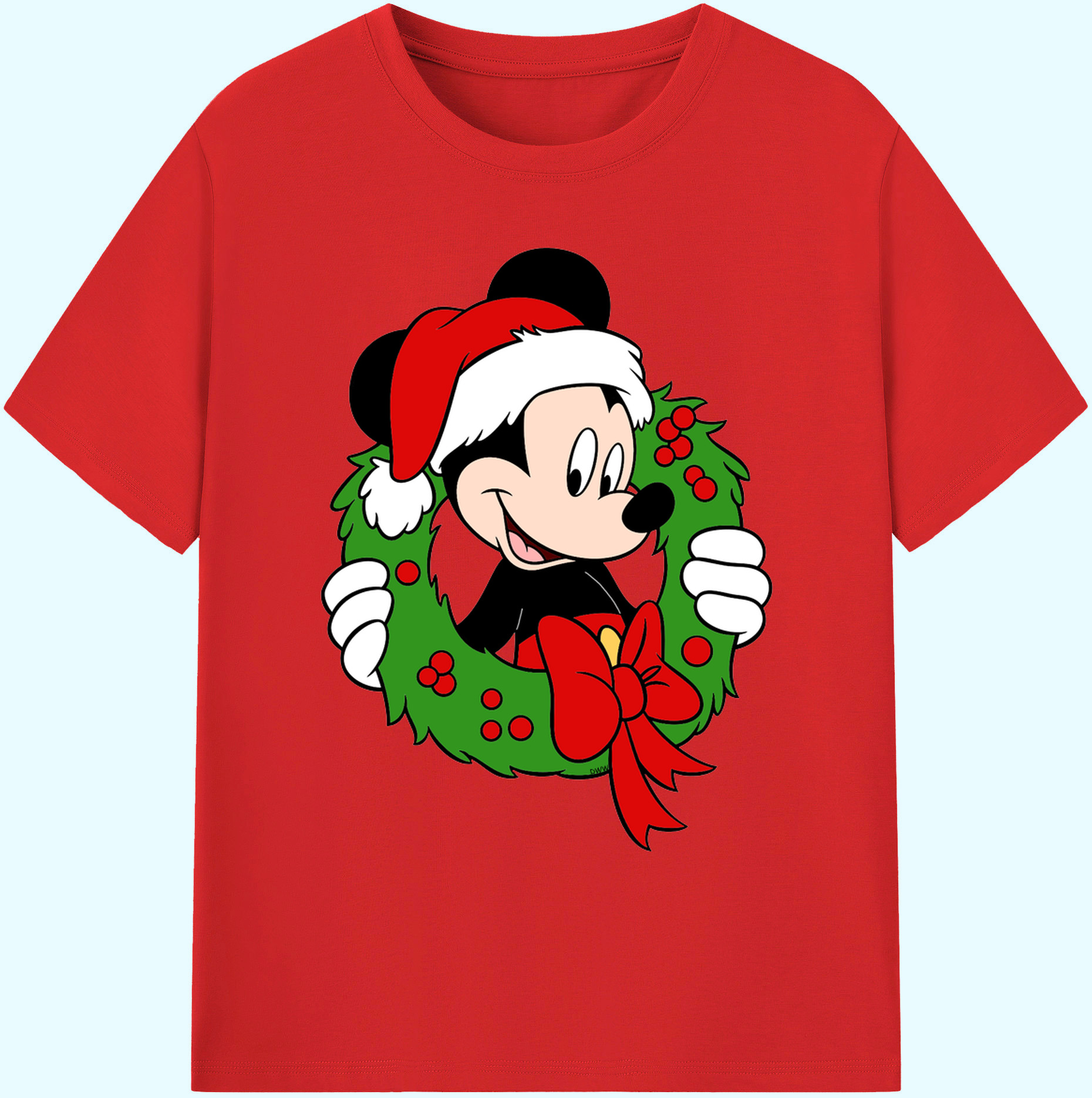 ミッキーマウス Mickey Mouse 綿100％ メンズ半袖Tシャツ｜肌触りやわらか＆通気性
