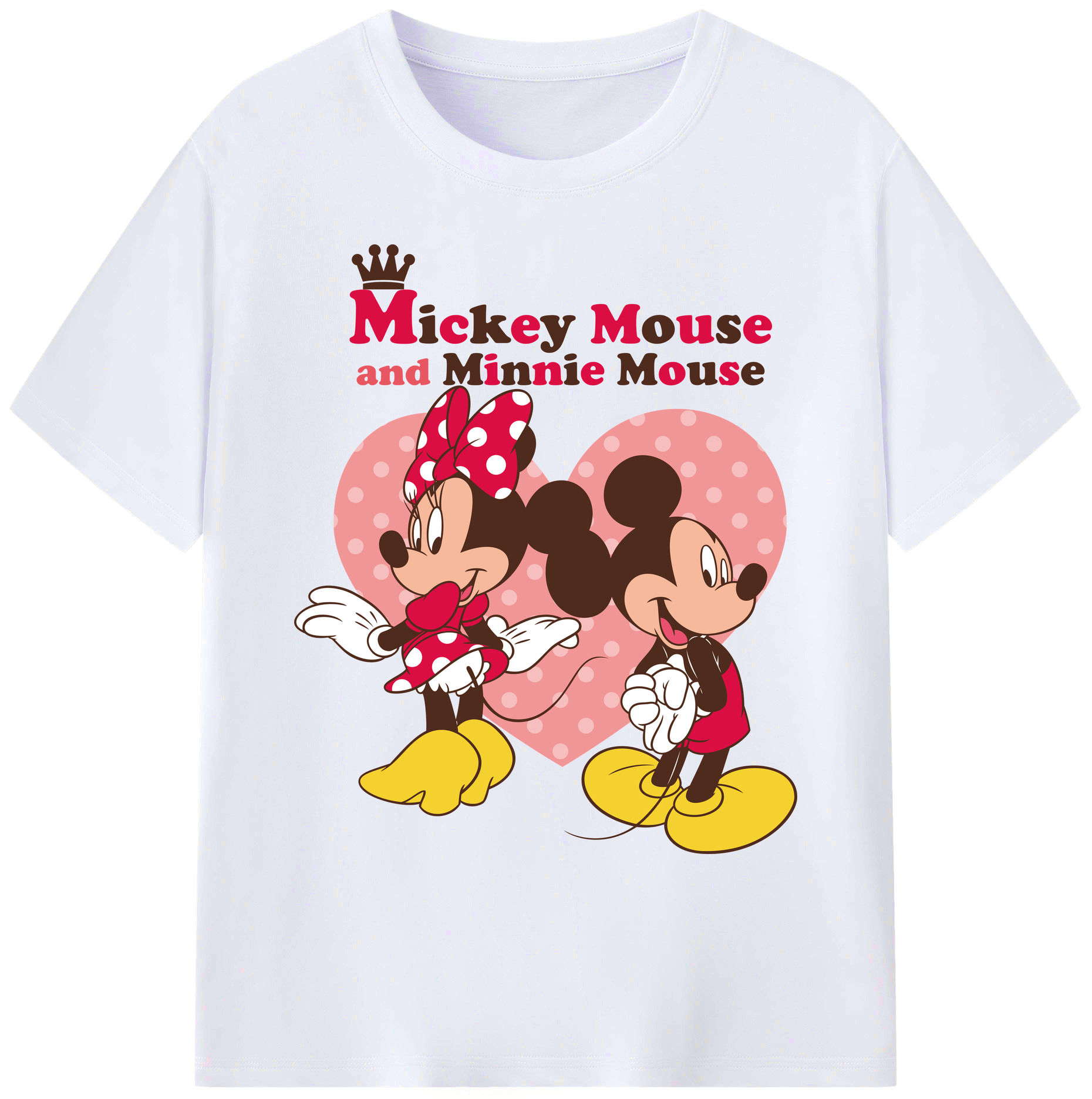 ミッキーマウス Mickey Mouse 綿100％ メンズ半袖Tシャツ｜肌触りやわらか＆通気性