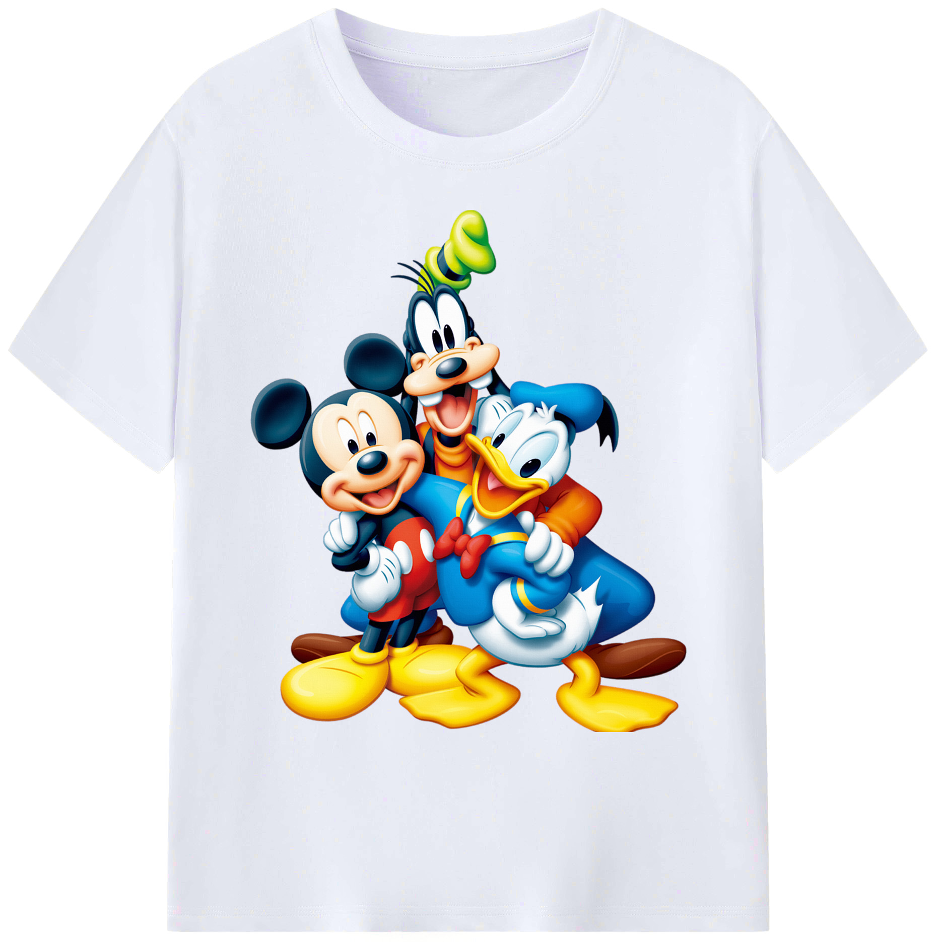 ミッキーマウス Mickey Mouse 綿100％ メンズ半袖Tシャツ｜肌触りやわらか＆通気性