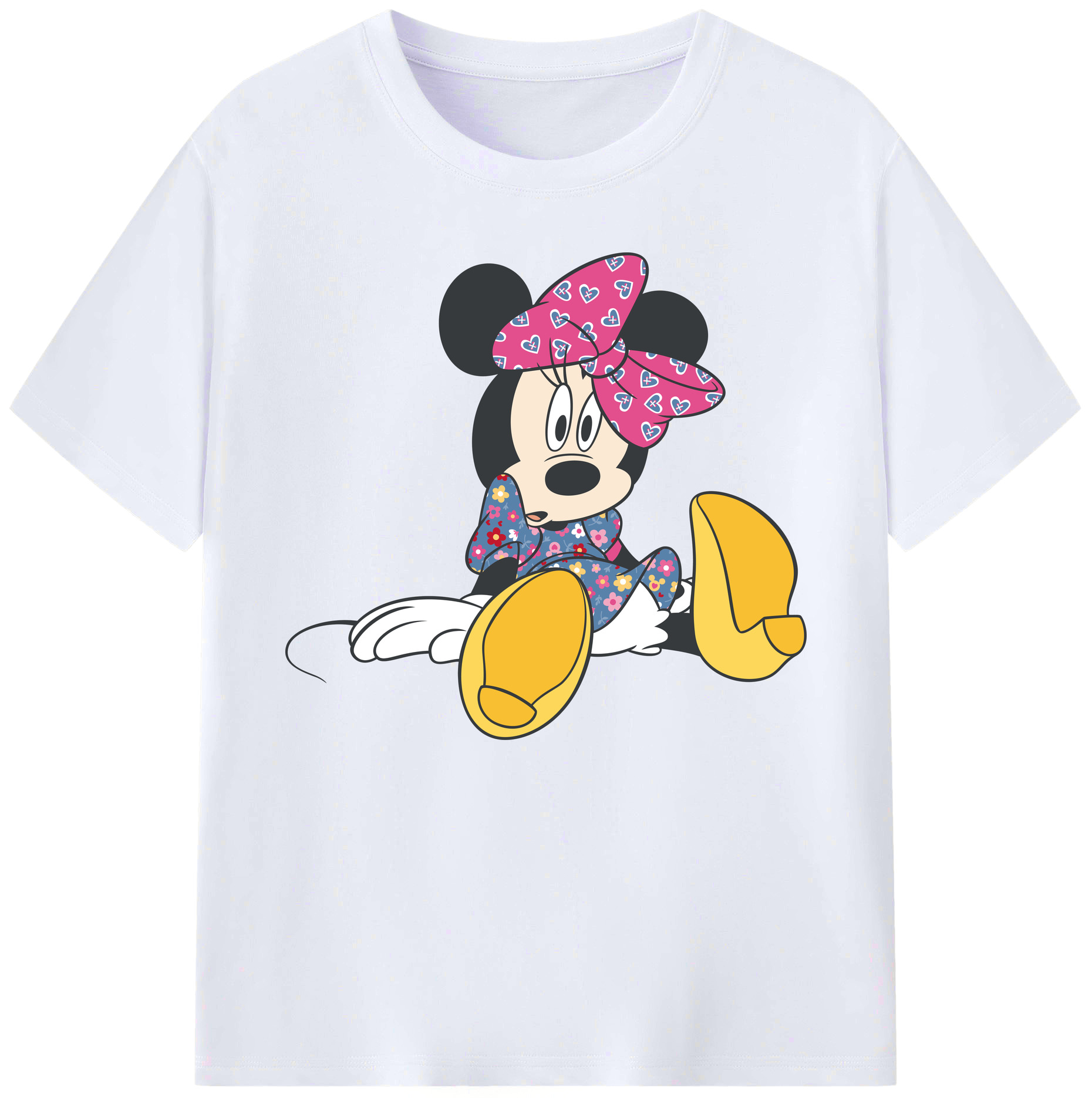 ミッキーマウス Mickey Mouse 綿100％ メンズ半袖Tシャツ｜肌触りやわらか＆通気性