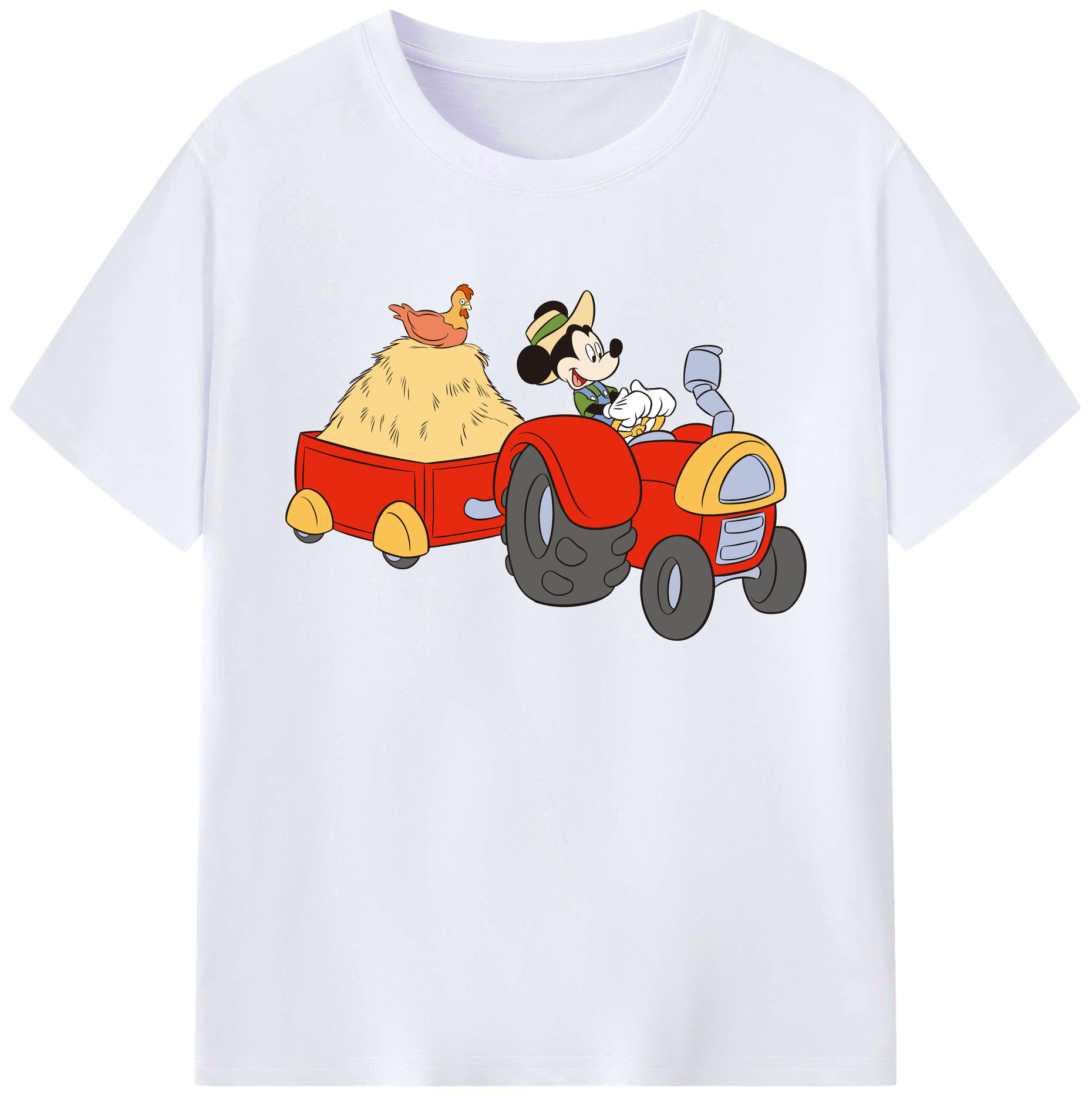 ミッキーマウス Mickey Mouse 綿100％ メンズ半袖Tシャツ｜肌触りやわらか＆通気性