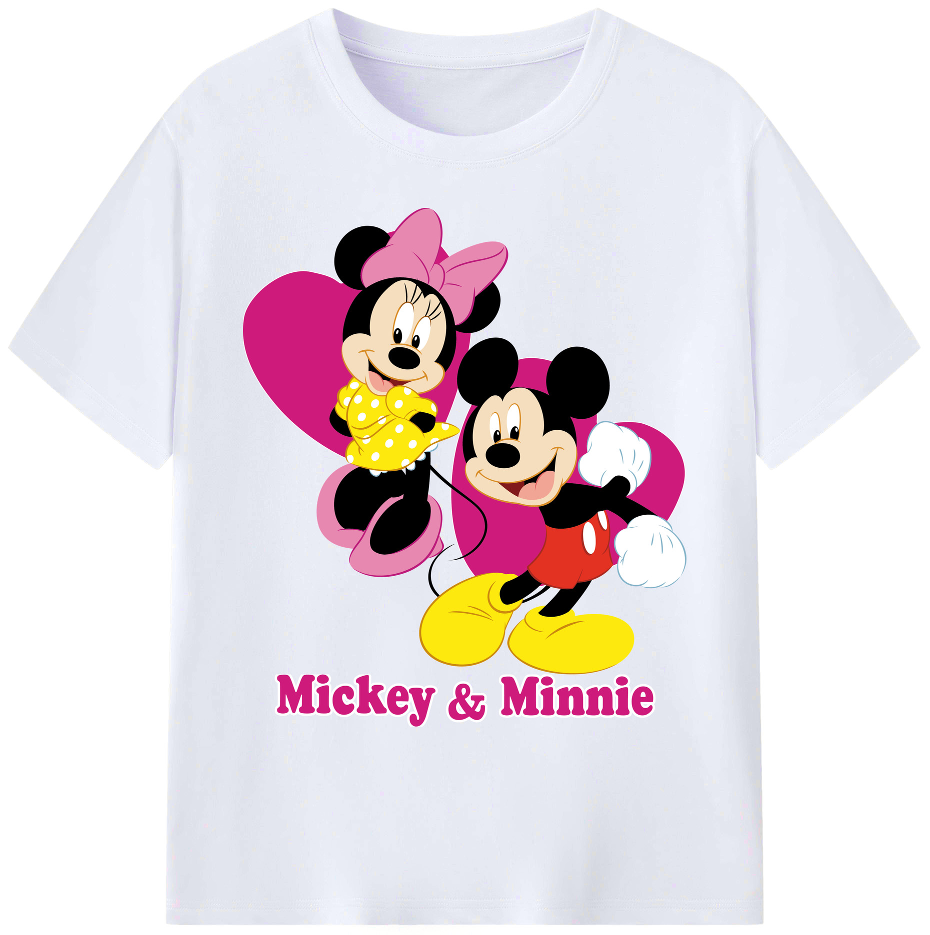 ミッキーマウス Mickey Mouse 綿100％ メンズ半袖Tシャツ｜肌触りやわらか＆通気性