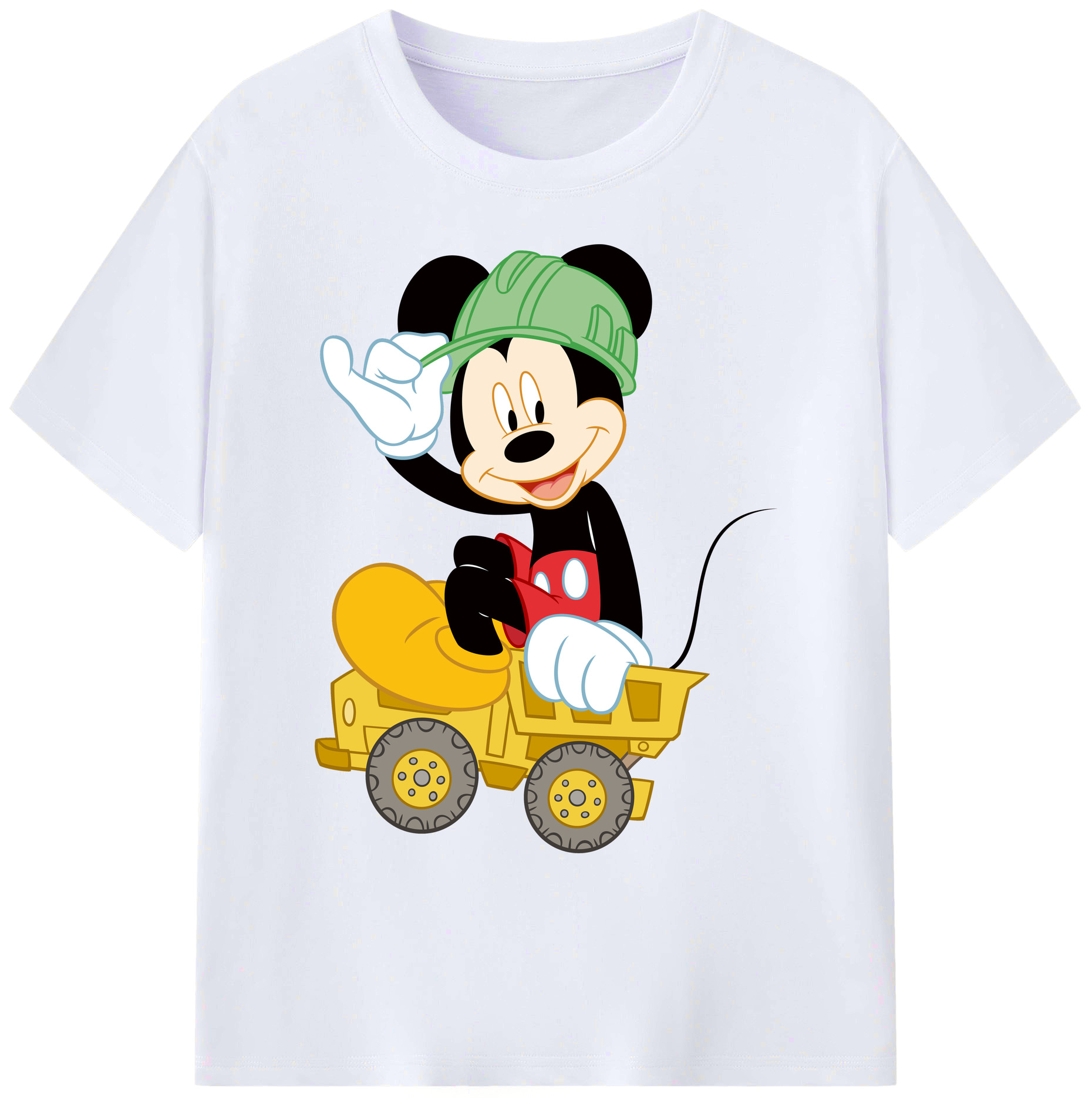 ミッキーマウス Mickey Mouse 綿100％ メンズ半袖Tシャツ｜肌触りやわらか＆通気性