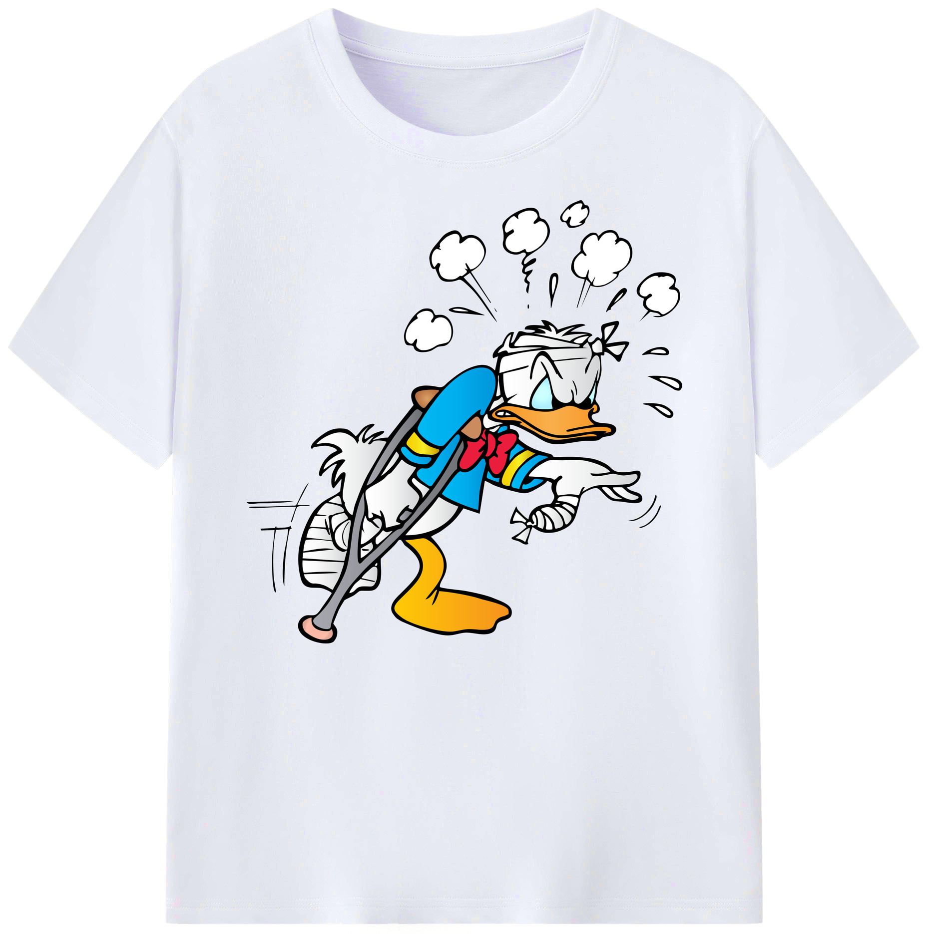 ミッキーマウス Mickey Mouse 綿100％ メンズ半袖Tシャツ｜肌触りやわらか＆通気性