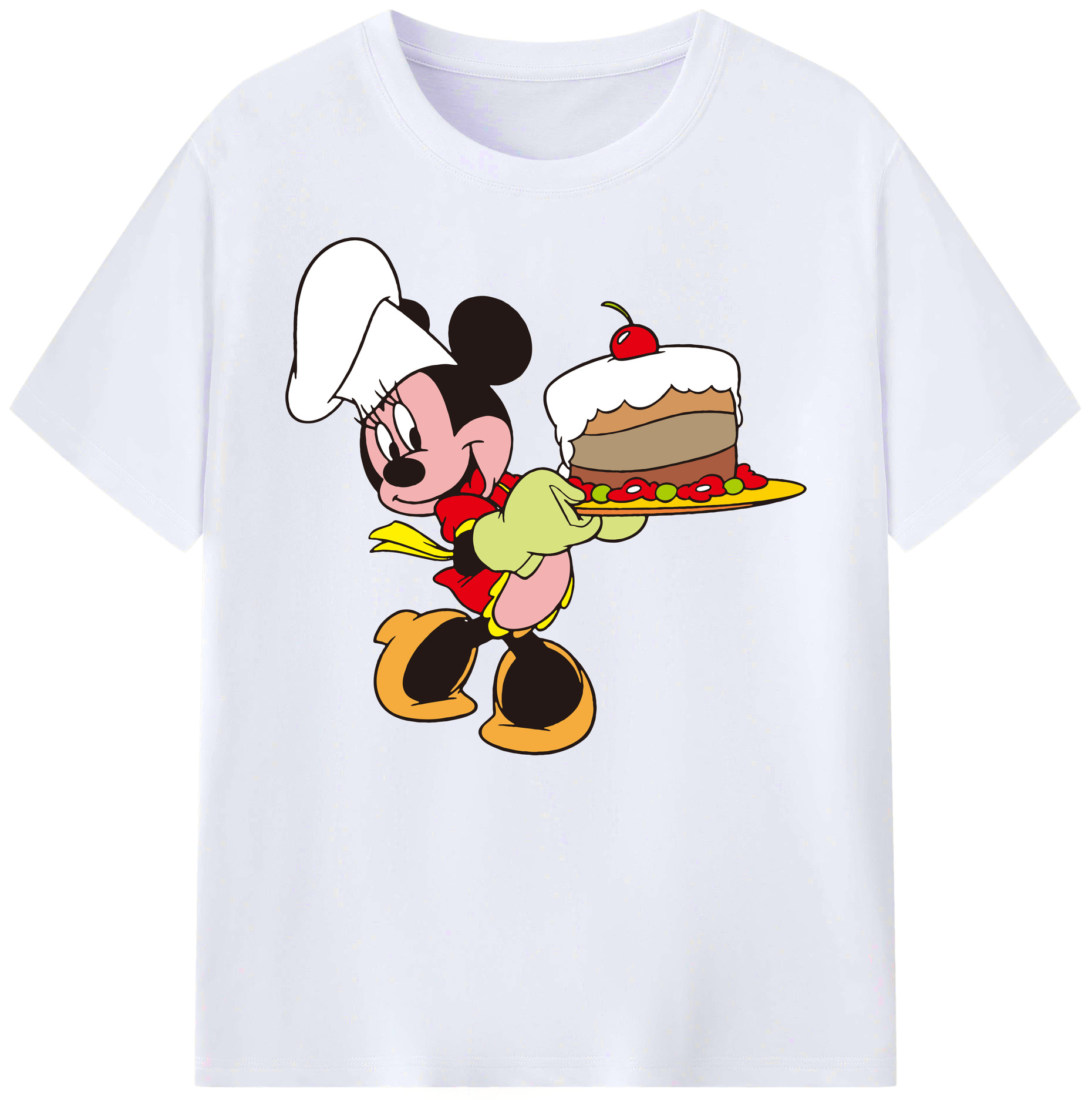 ミッキーマウス Mickey Mouse 綿100％ メンズ半袖Tシャツ｜肌触りやわらか＆通気性