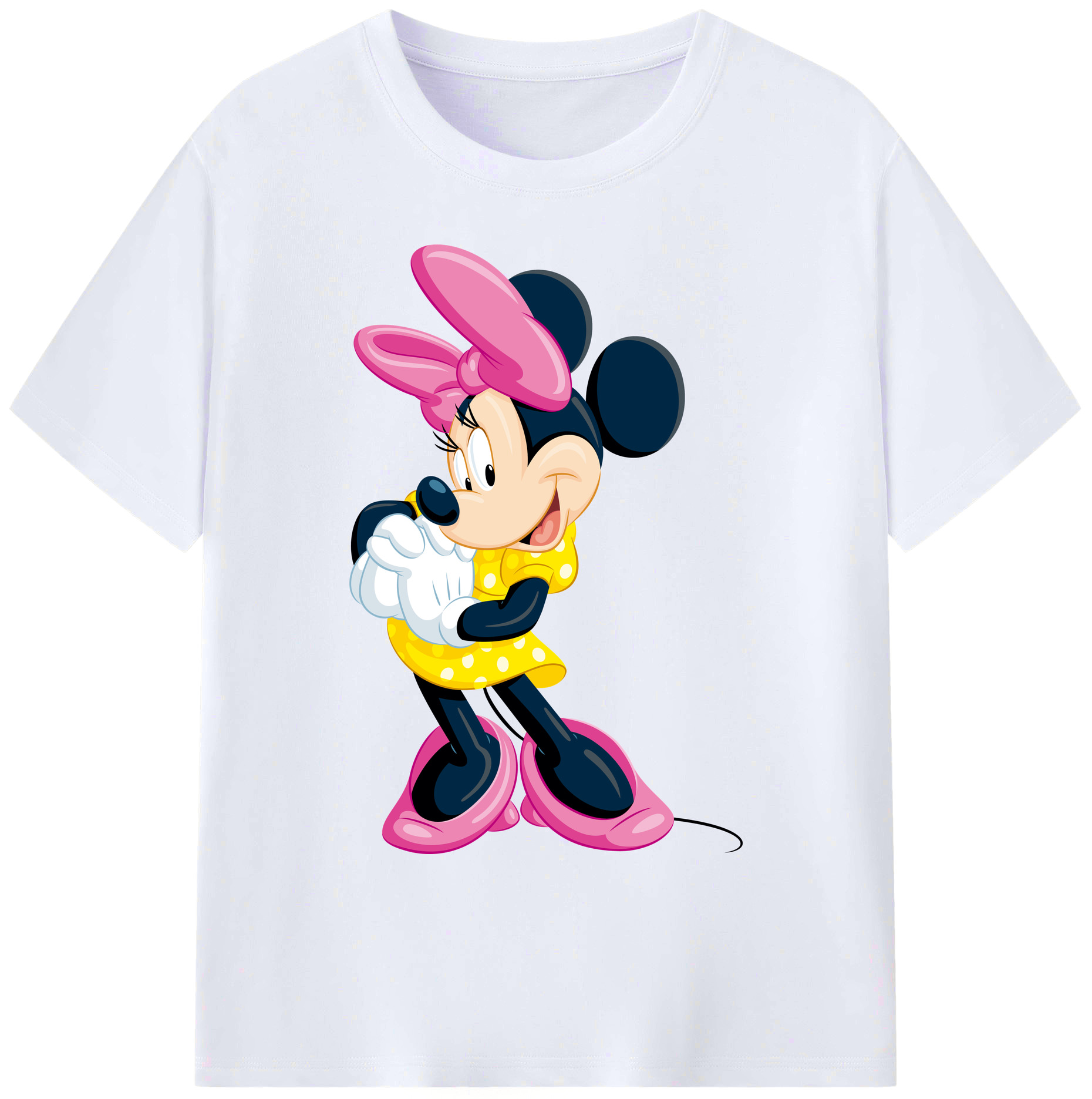 ミッキーマウス Mickey Mouse 綿100％ メンズ半袖Tシャツ｜肌触りやわらか＆通気性