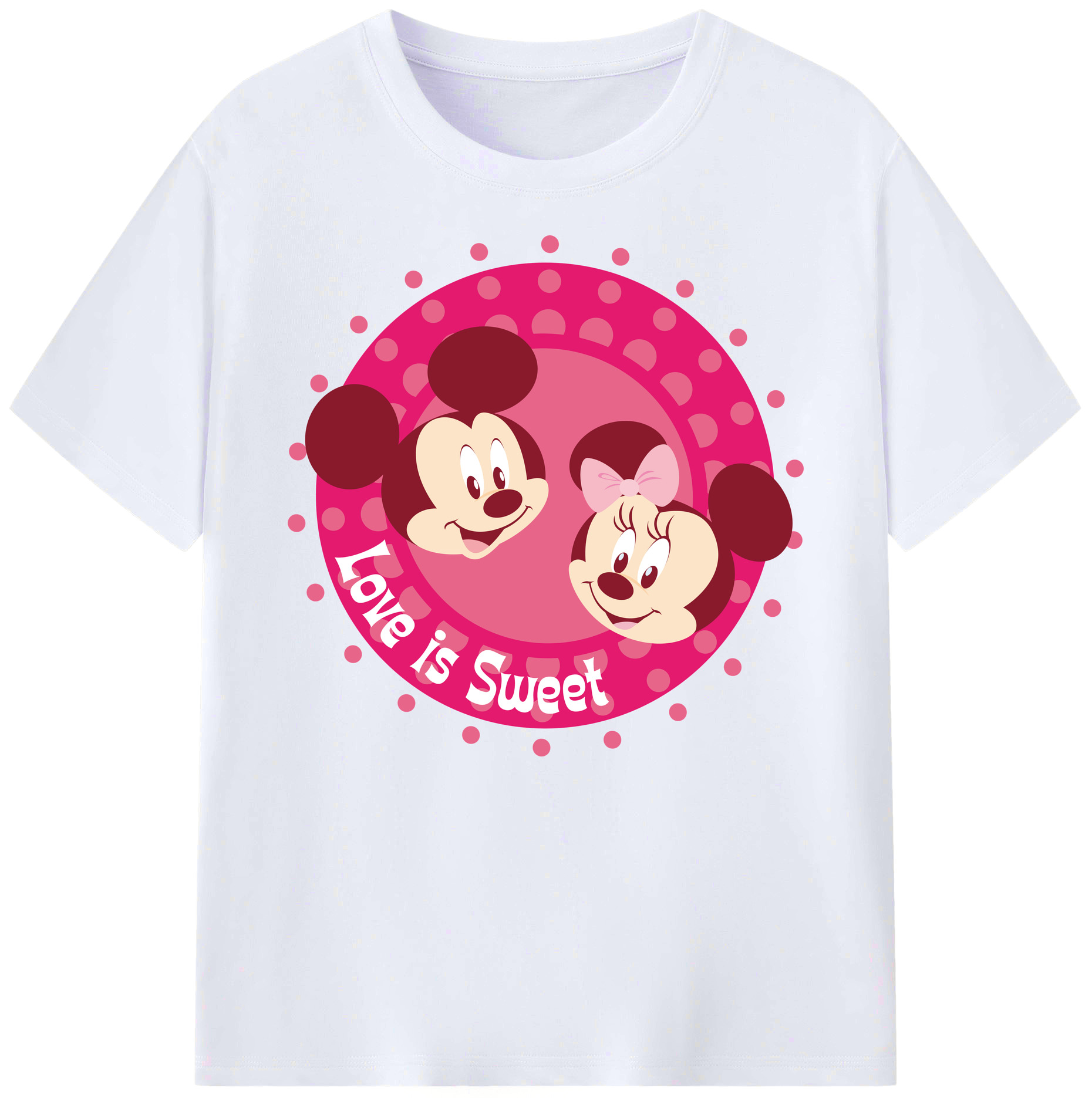 ミッキーマウス Mickey Mouse 綿100％ メンズ半袖Tシャツ｜肌触りやわらか＆通気性