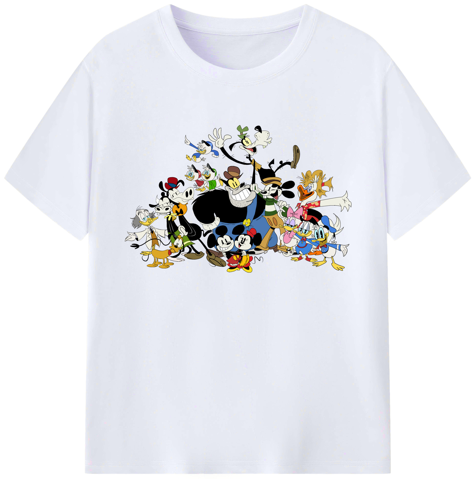 ミッキーマウス Mickey Mouse 綿100％ メンズ半袖Tシャツ｜肌触りやわらか＆通気性