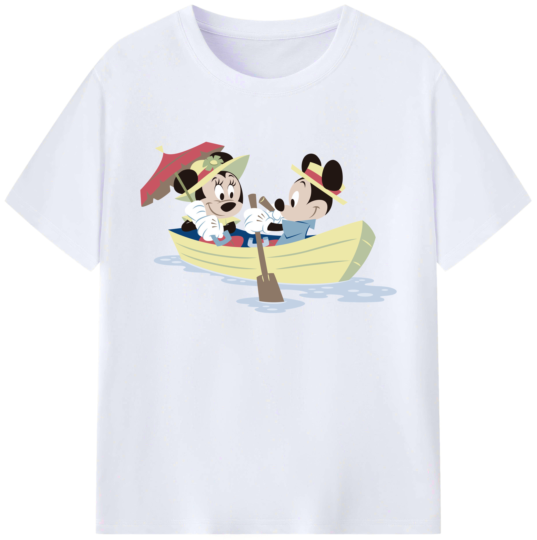 ミッキーマウス Mickey Mouse 綿100％ メンズ半袖Tシャツ｜肌触りやわらか＆通気性