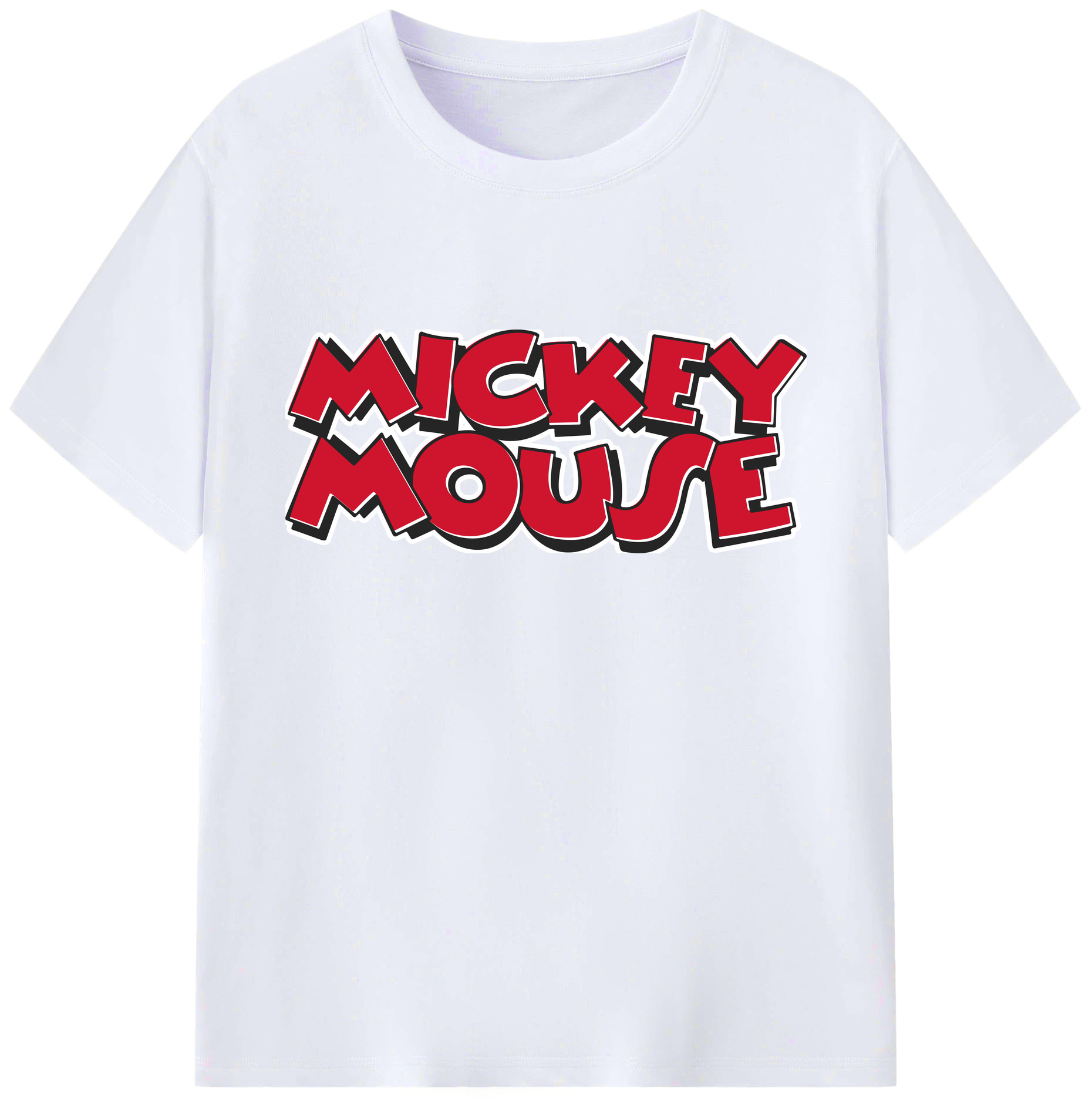 ミッキーマウス Mickey Mouse 綿100％ メンズ半袖Tシャツ｜肌触りやわらか＆通気性