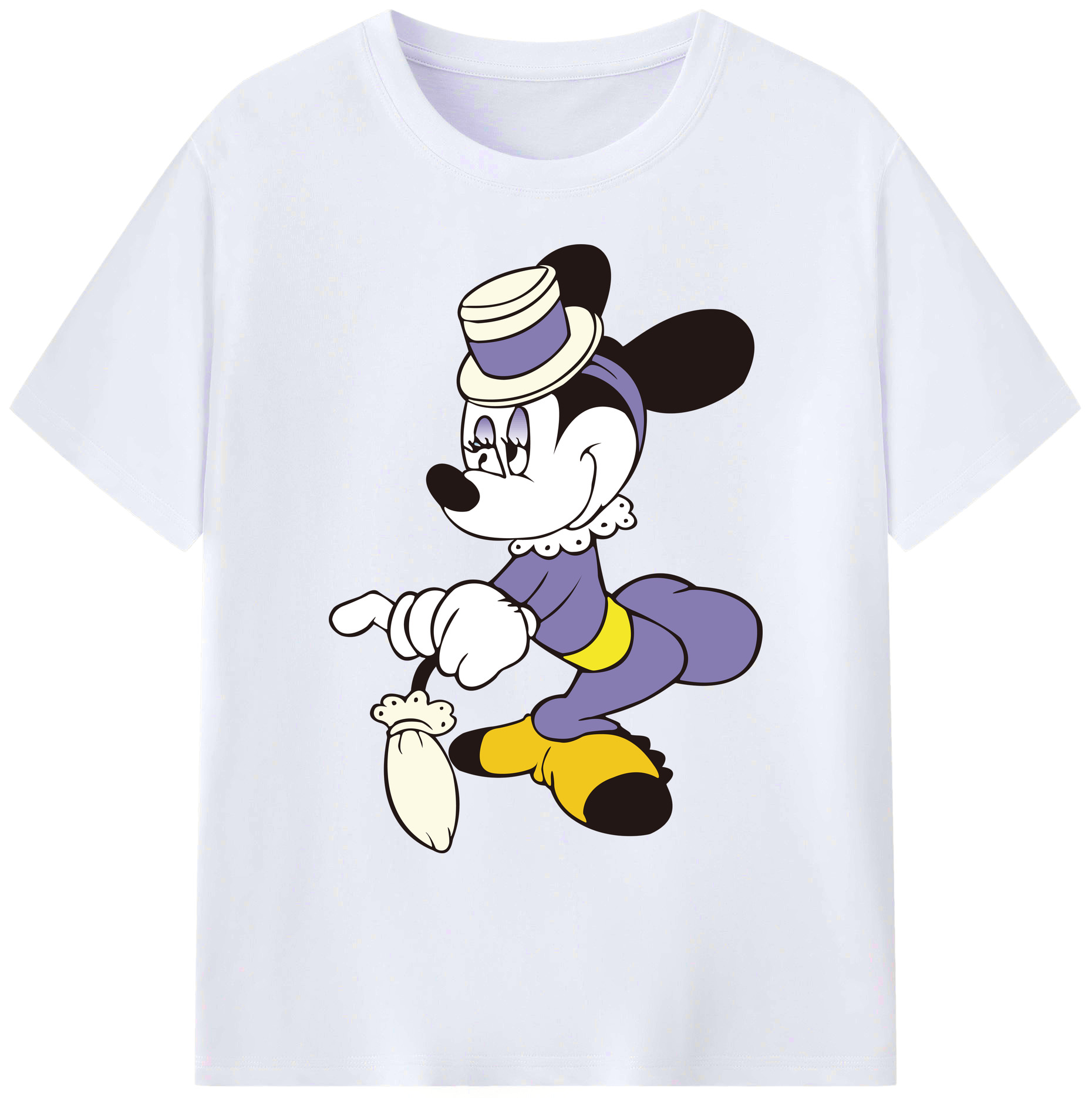 ミッキーマウス Mickey Mouse 綿100％ メンズ半袖Tシャツ｜肌触りやわらか＆通気性