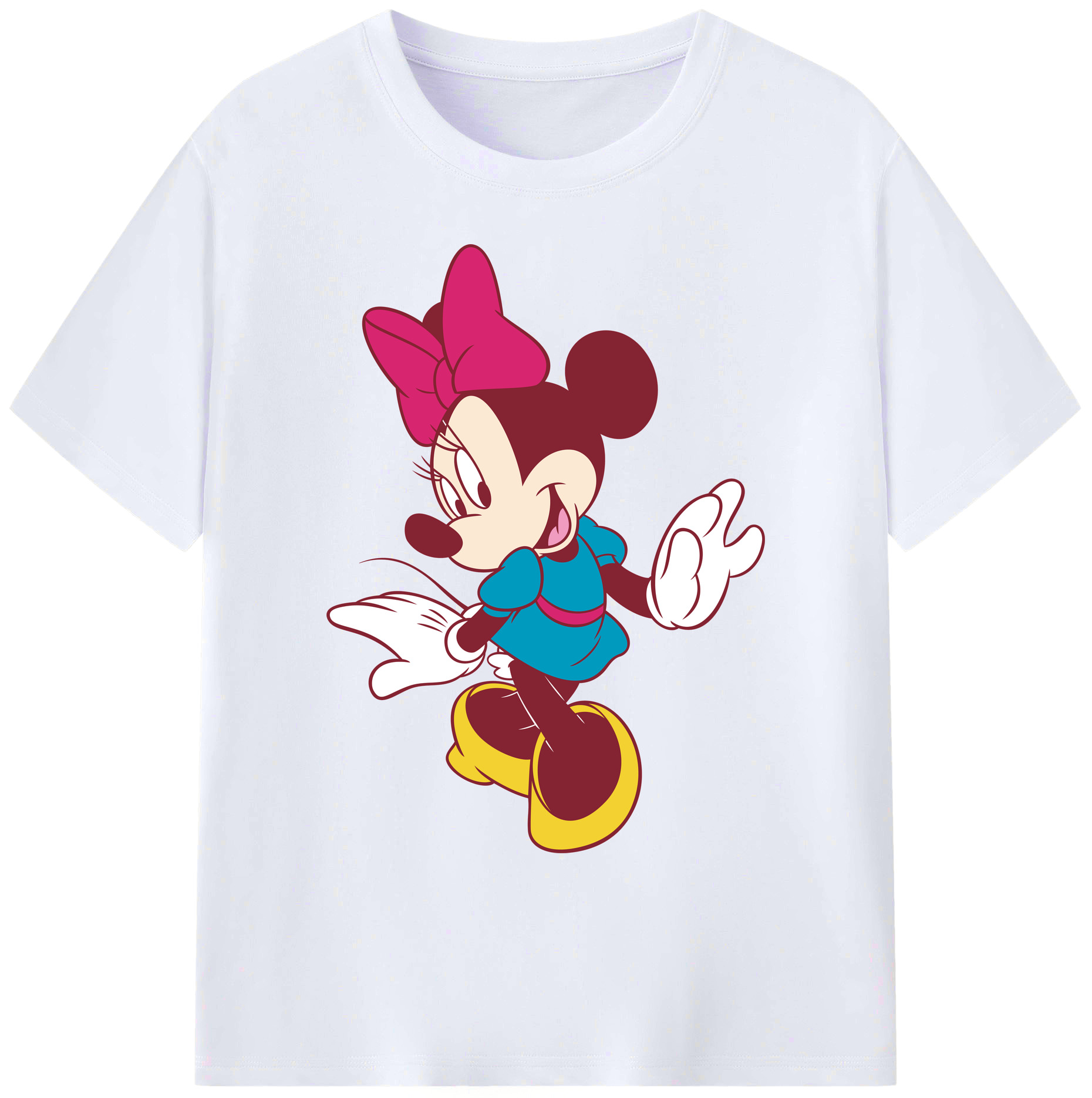 ミッキーマウス Mickey Mouse 綿100％ メンズ半袖Tシャツ｜肌触りやわらか＆通気性