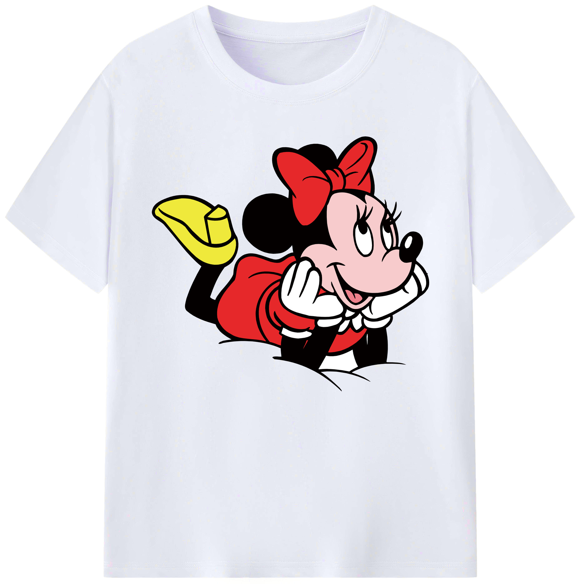 ミッキーマウス Mickey Mouse 綿100％ メンズ半袖Tシャツ｜肌触りやわらか＆通気性