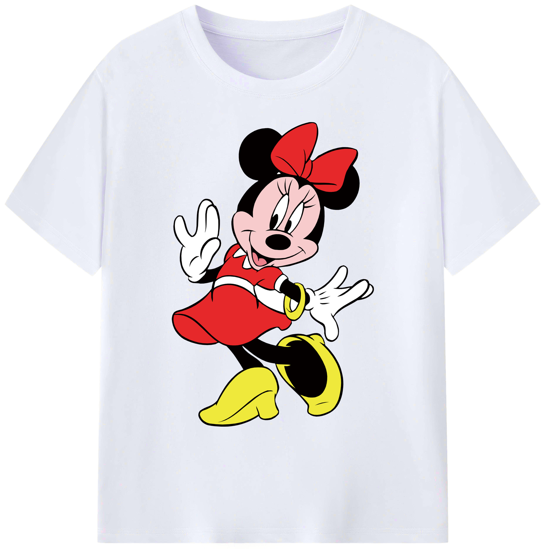 ミッキーマウス Mickey Mouse 綿100％ メンズ半袖Tシャツ｜肌触りやわらか＆通気性