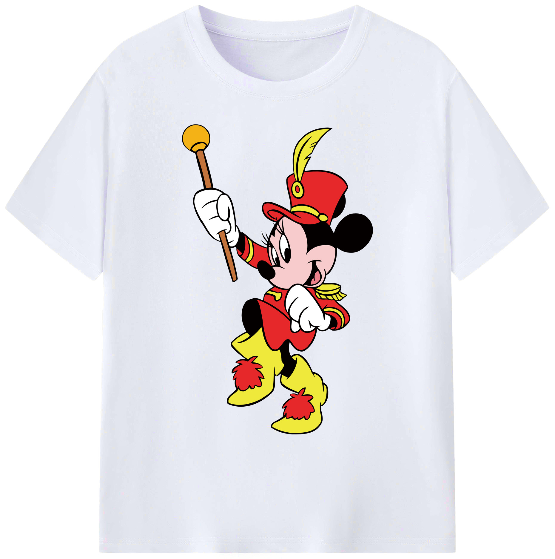 ミッキーマウス Mickey Mouse 綿100％ メンズ半袖Tシャツ｜肌触りやわらか＆通気性