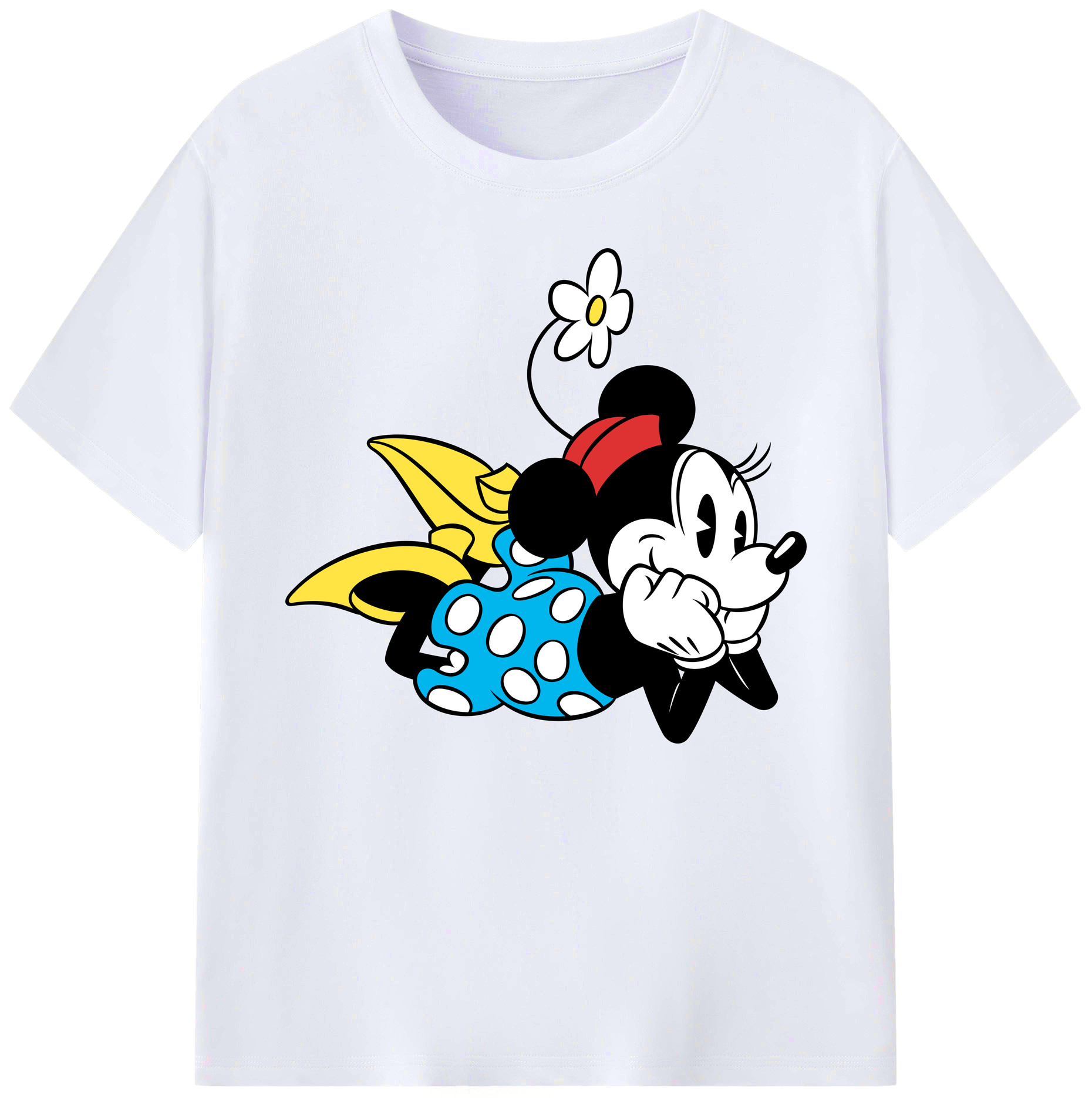 ミッキーマウス Mickey Mouse 綿100％ メンズ半袖Tシャツ｜肌触りやわらか＆通気性
