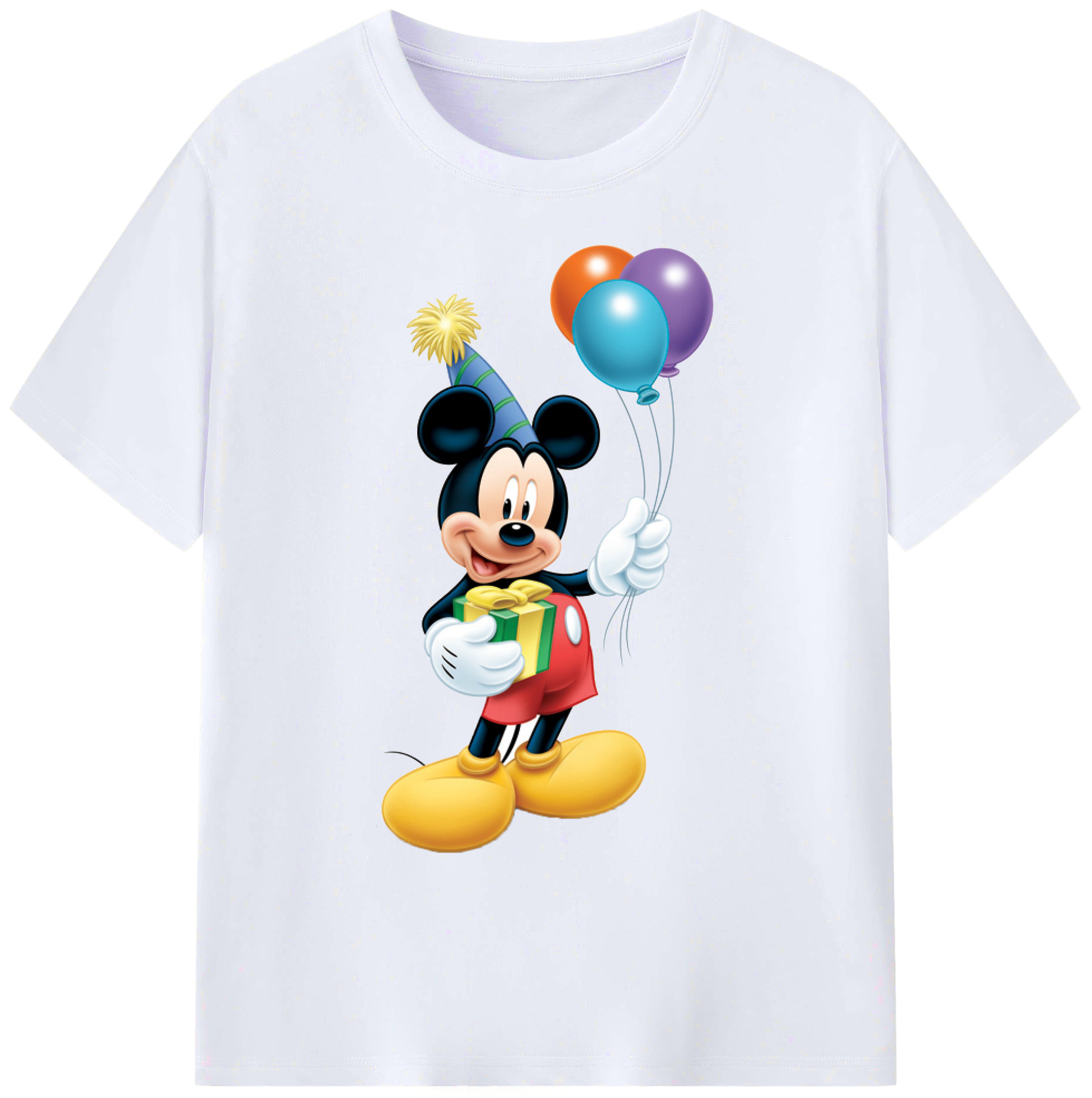 ミッキーマウス Mickey Mouse 綿100％ メンズ半袖Tシャツ｜肌触りやわらか＆通気性