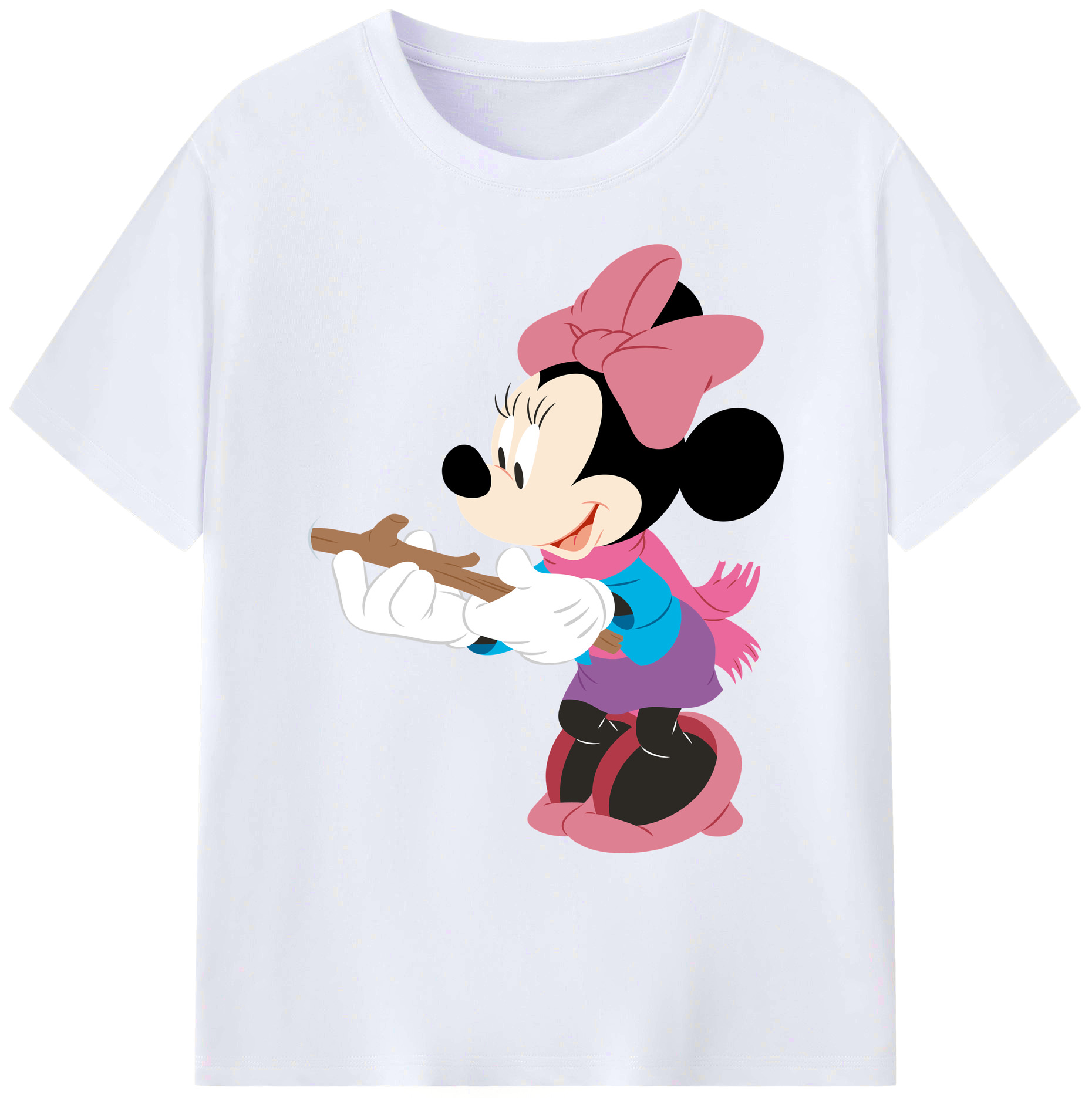 ミッキーマウス Mickey Mouse 綿100％ メンズ半袖Tシャツ｜肌触りやわらか＆通気性