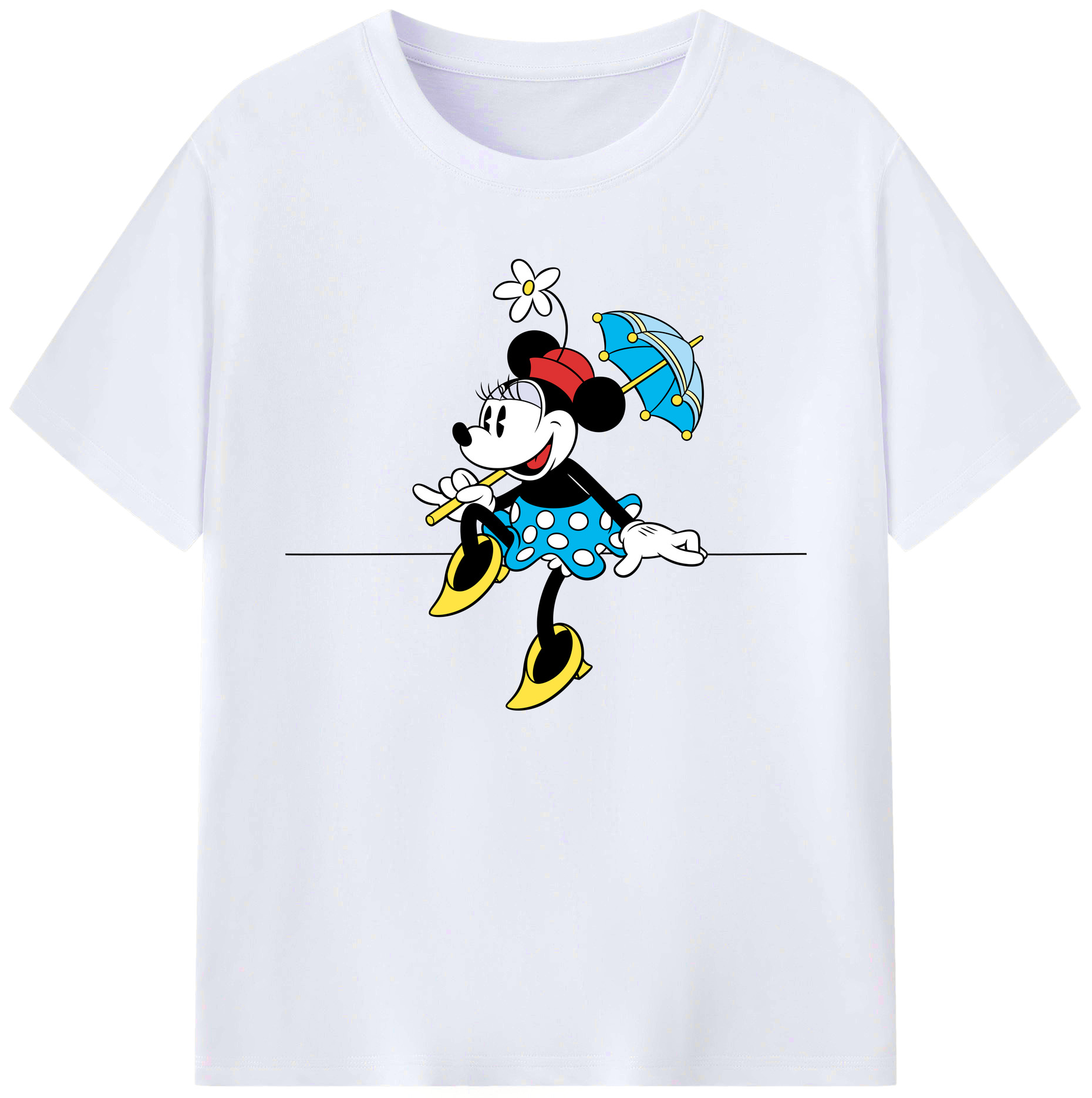 ミッキーマウス Mickey Mouse 綿100％ メンズ半袖Tシャツ｜肌触りやわらか＆通気性