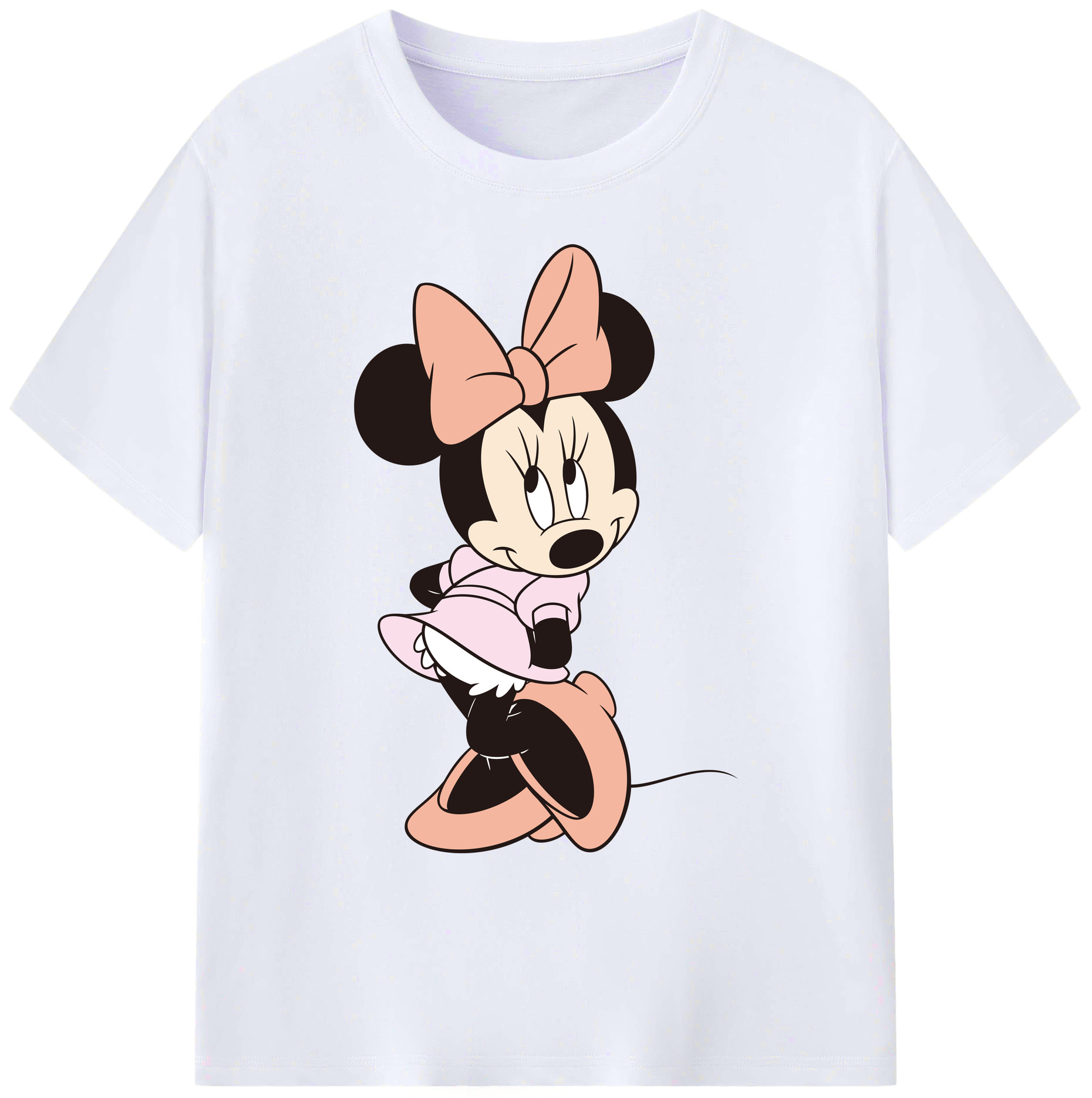 ミッキーマウス Mickey Mouse 綿100％ メンズ半袖Tシャツ｜肌触りやわらか＆通気性