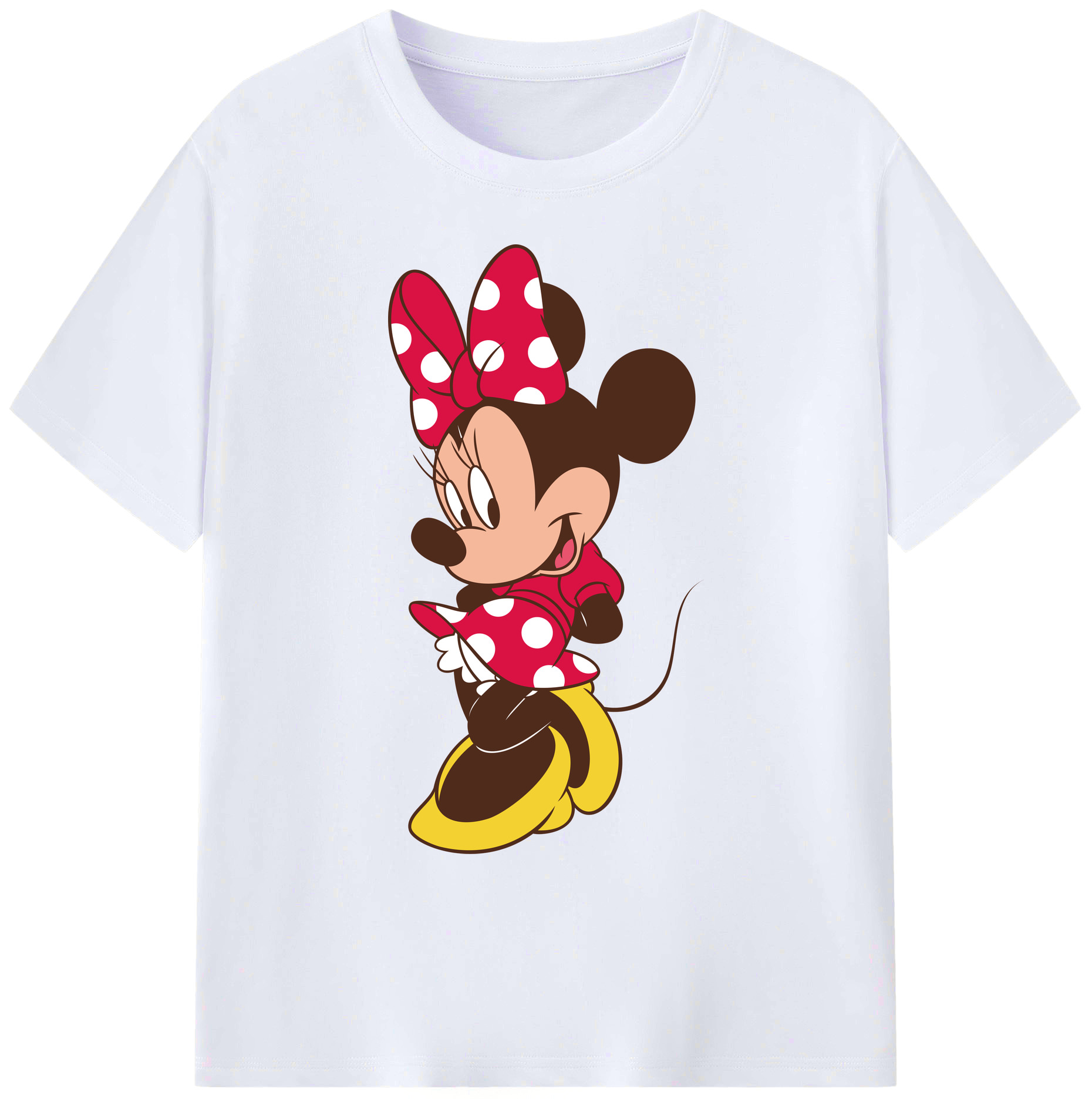 ミッキーマウス Mickey Mouse 綿100％ メンズ半袖Tシャツ｜肌触りやわらか＆通気性