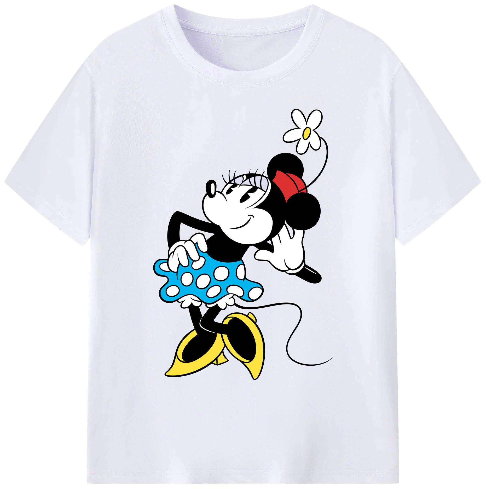 ミッキーマウス Mickey Mouse 綿100％ メンズ半袖Tシャツ｜肌触りやわらか＆通気性