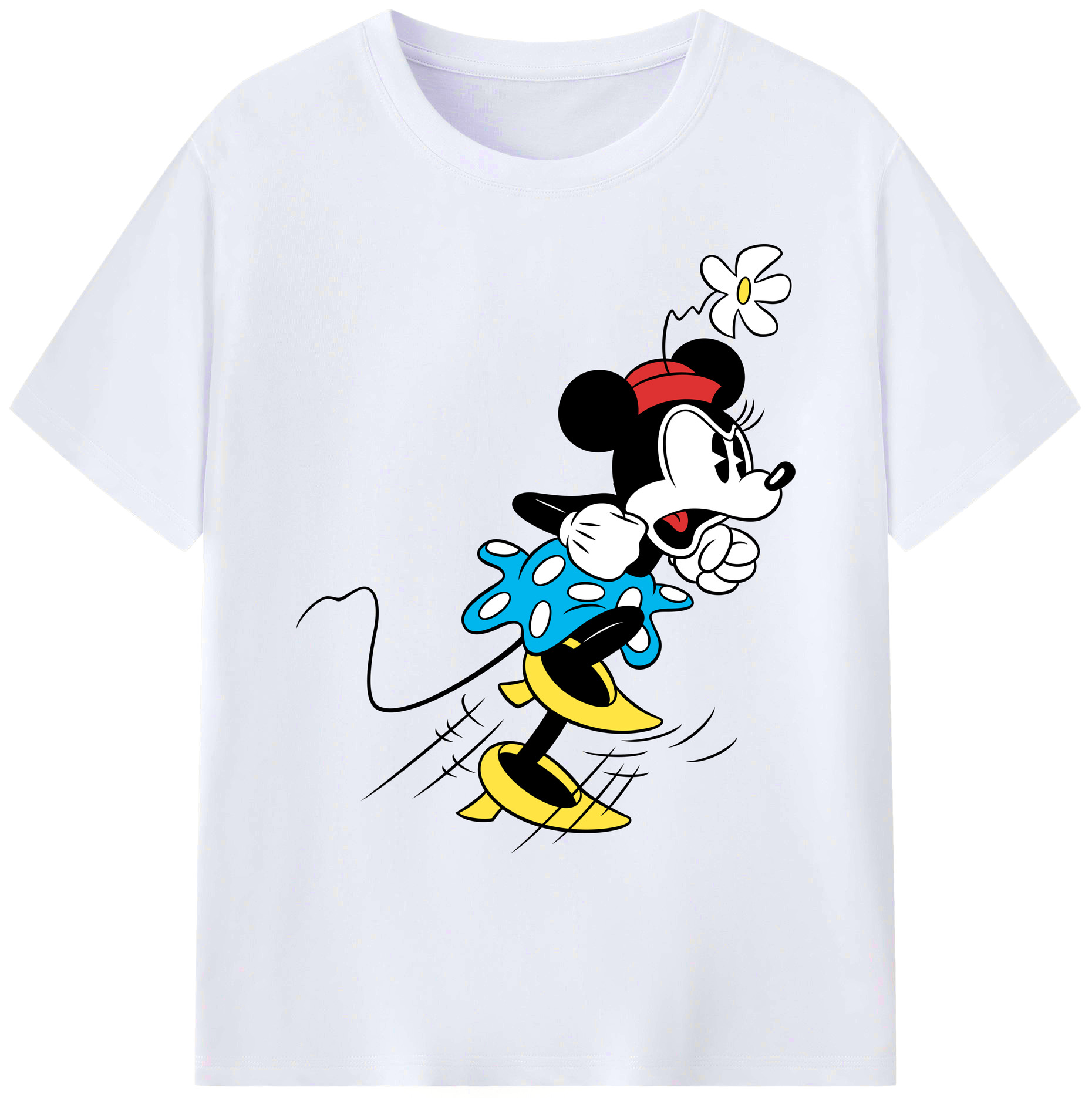 ミッキーマウス Mickey Mouse 綿100％ メンズ半袖Tシャツ｜肌触りやわらか＆通気性