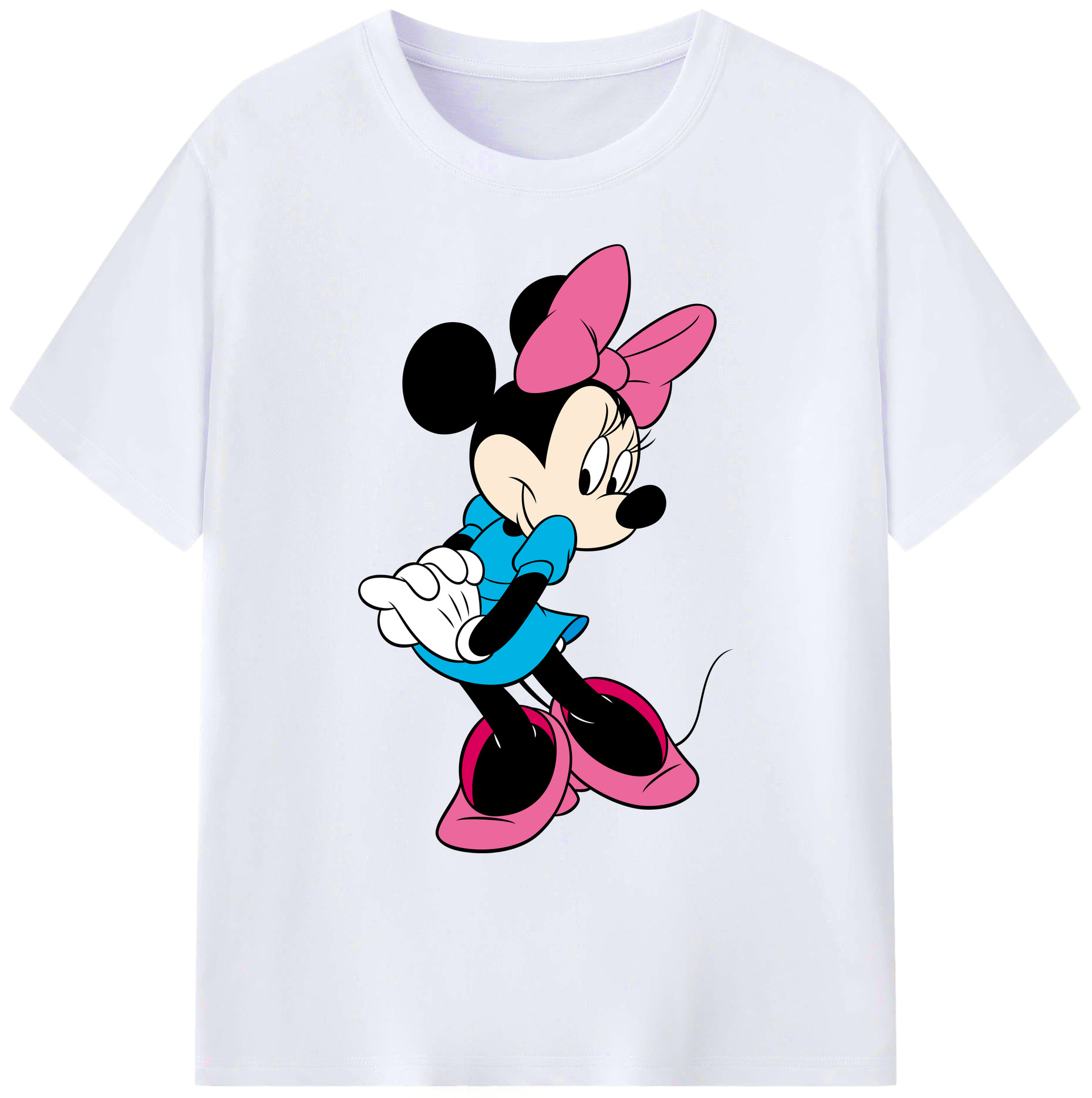 ミッキーマウス Mickey Mouse 綿100％ メンズ半袖Tシャツ｜肌触りやわらか＆通気性