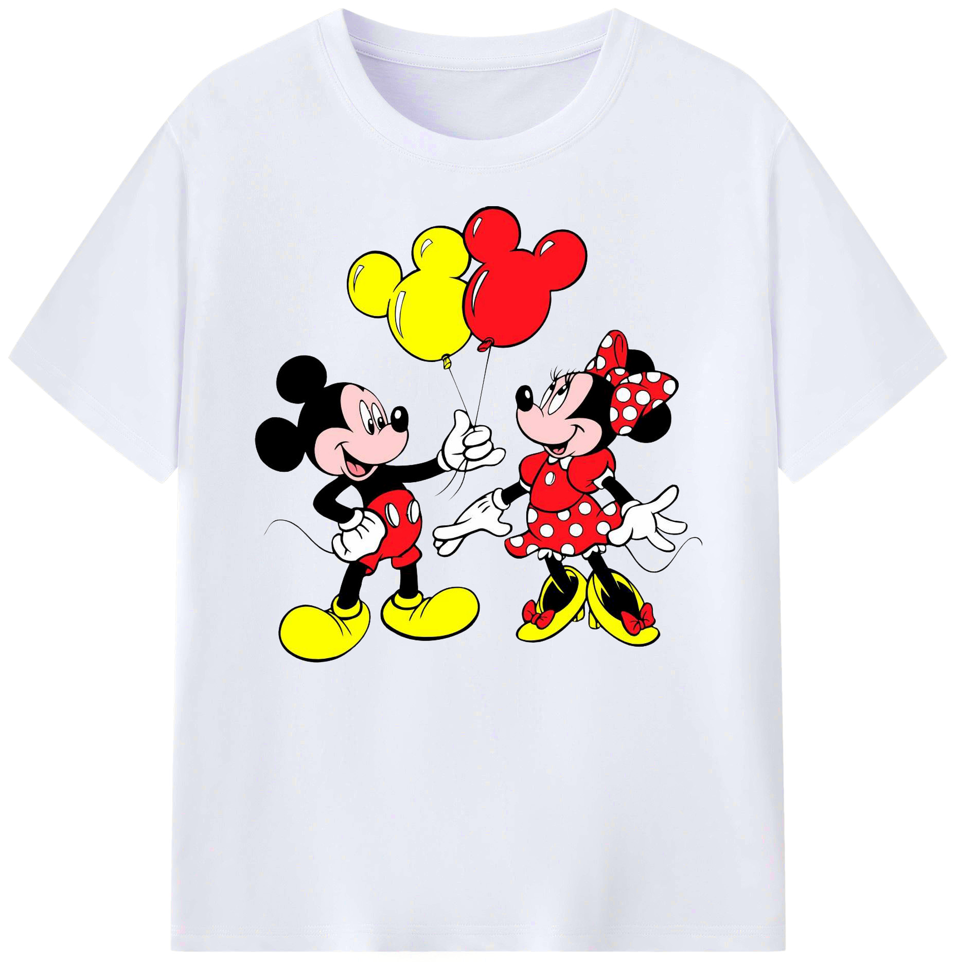 ミッキーマウス Mickey Mouse 綿100％ メンズ半袖Tシャツ｜肌触りやわらか＆通気性