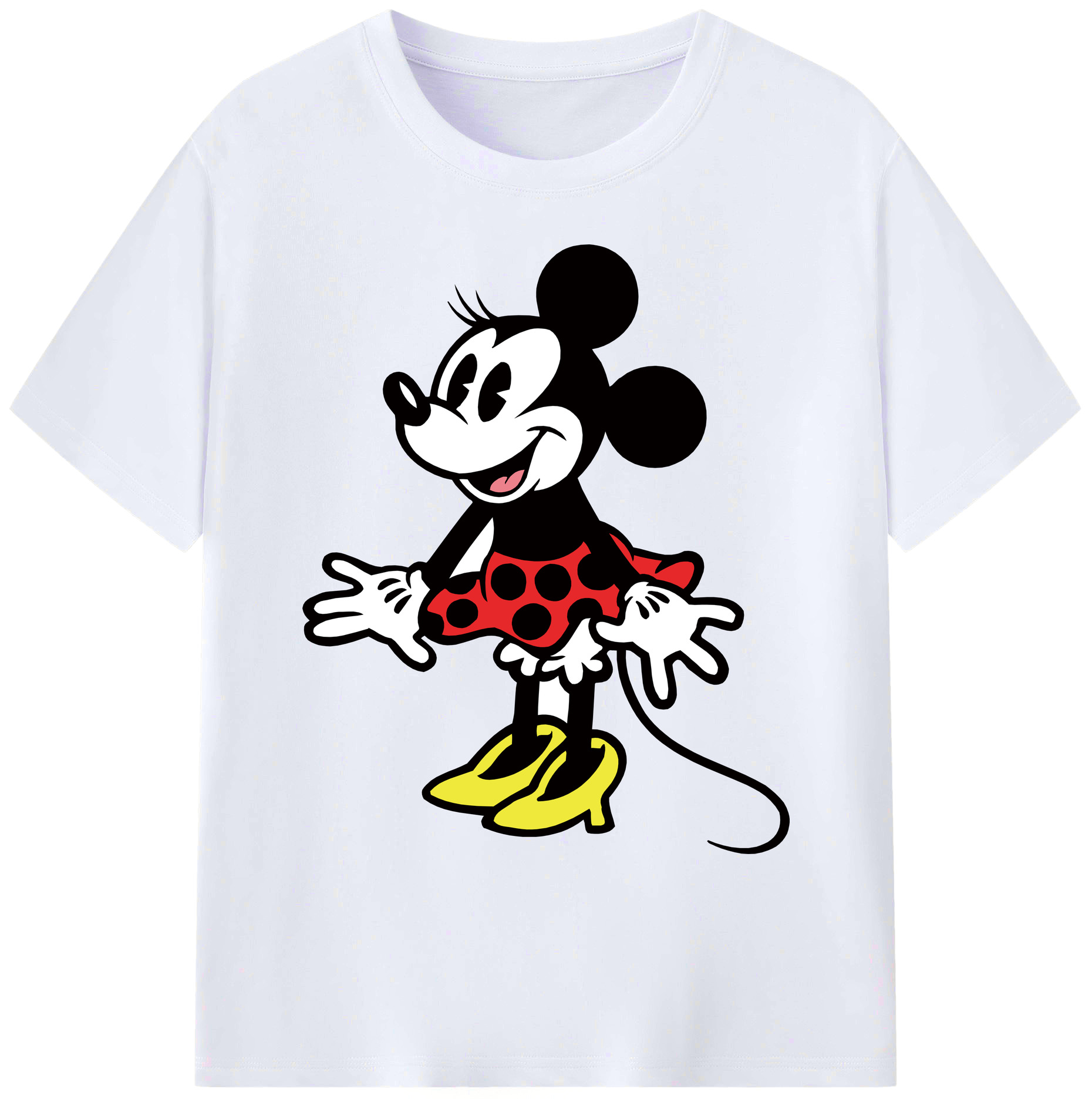 ミッキーマウス Mickey Mouse 綿100％ メンズ半袖Tシャツ｜肌触りやわらか＆通気性