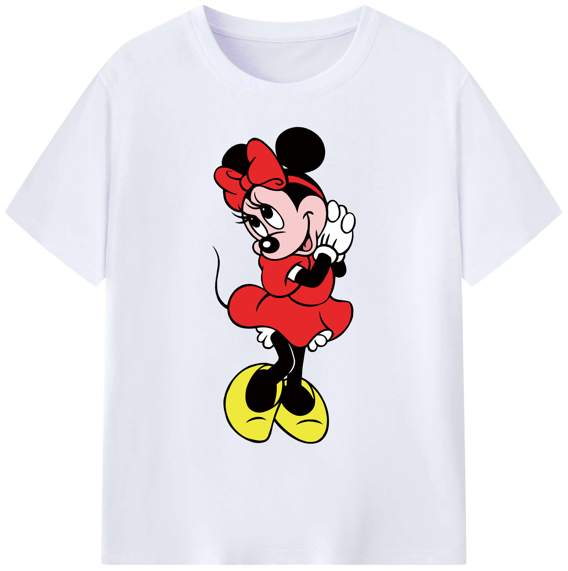 ミッキーマウス Mickey Mouse 綿100％ メンズ半袖Tシャツ｜肌触りやわらか＆通気性