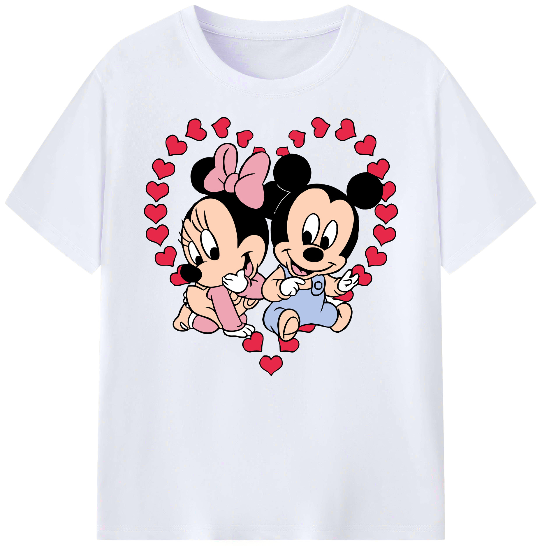 ミッキーマウス Mickey Mouse 綿100％ メンズ半袖Tシャツ｜肌触りやわらか＆通気性