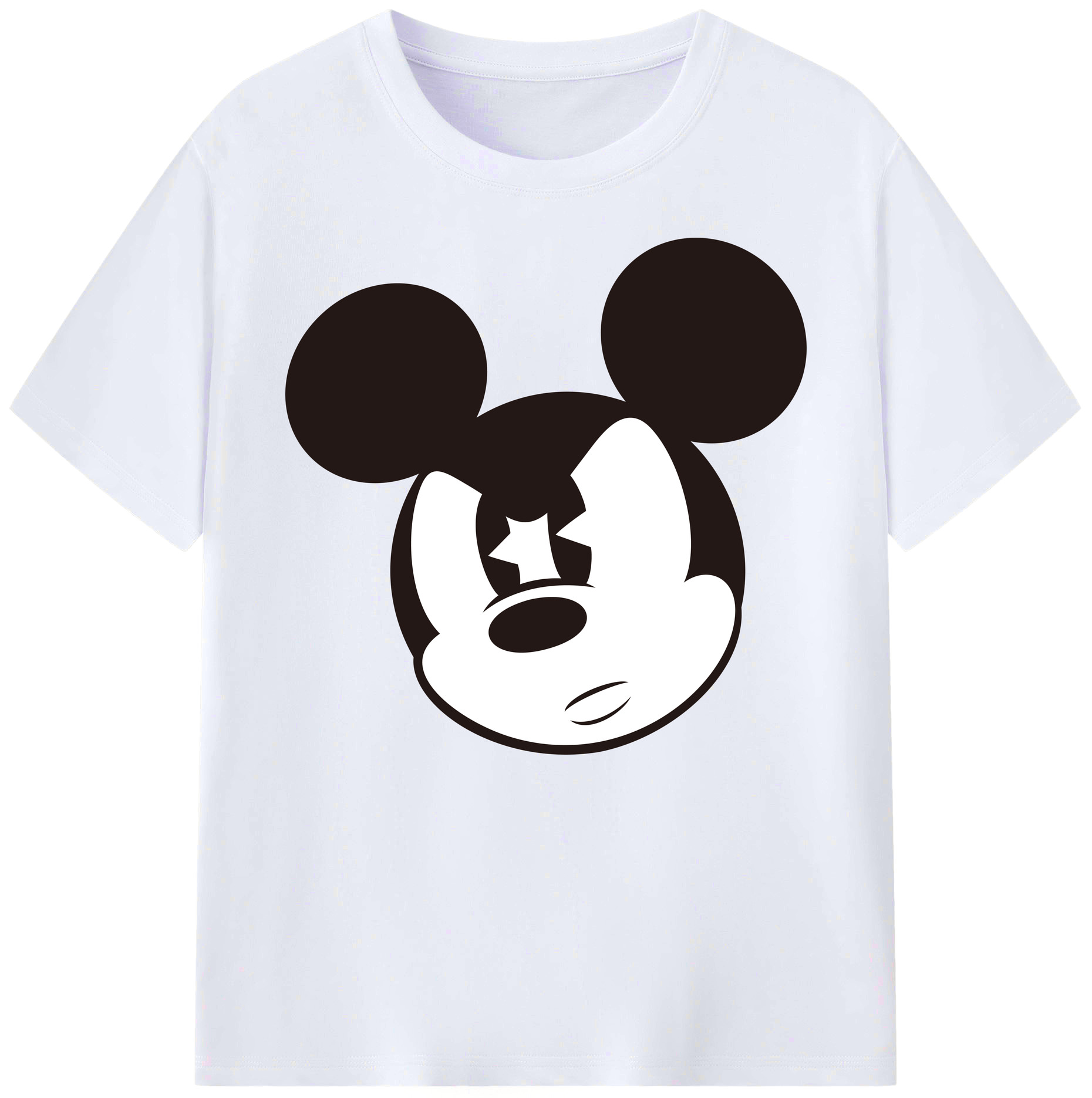 ミッキーマウス Mickey Mouse 綿100％ メンズ半袖Tシャツ｜肌触りやわらか＆通気性