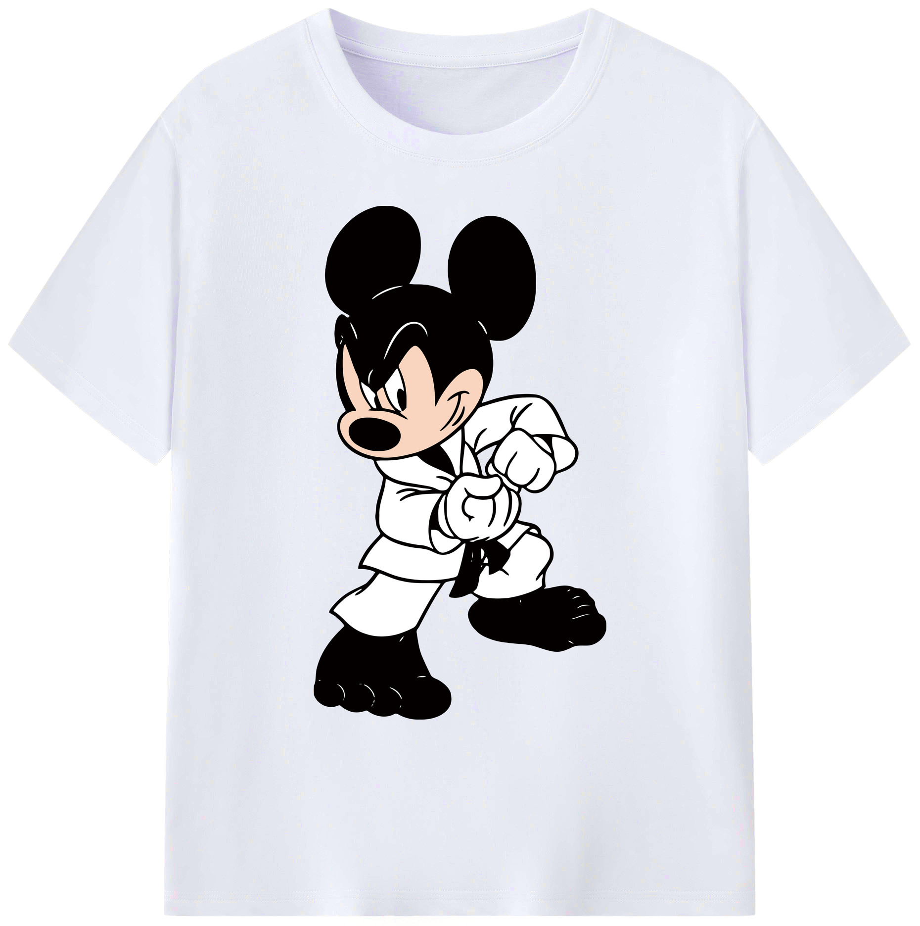 ミッキーマウス Mickey Mouse 綿100％ メンズ半袖Tシャツ｜肌触りやわらか＆通気性