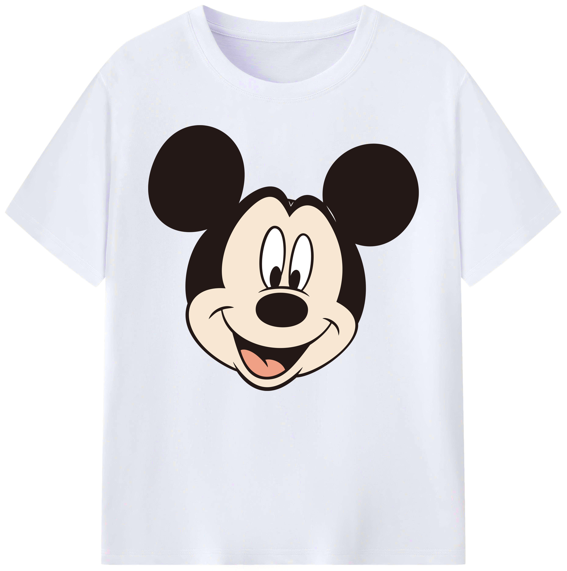 ミッキーマウス Mickey Mouse 綿100％ メンズ半袖Tシャツ｜肌触りやわらか＆通気性
