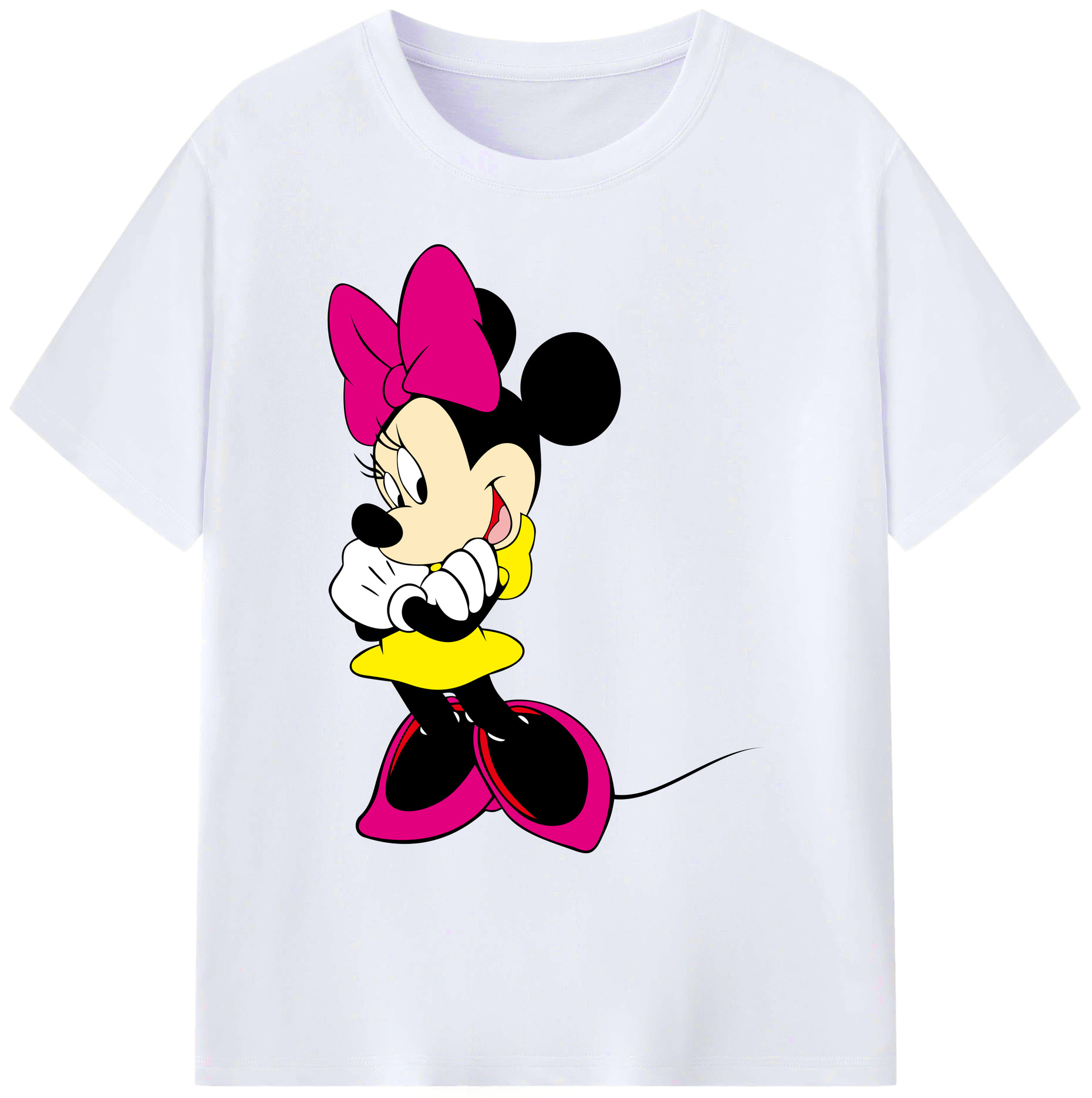 ミッキーマウス Mickey Mouse 綿100％ メンズ半袖Tシャツ｜肌触りやわらか＆通気性