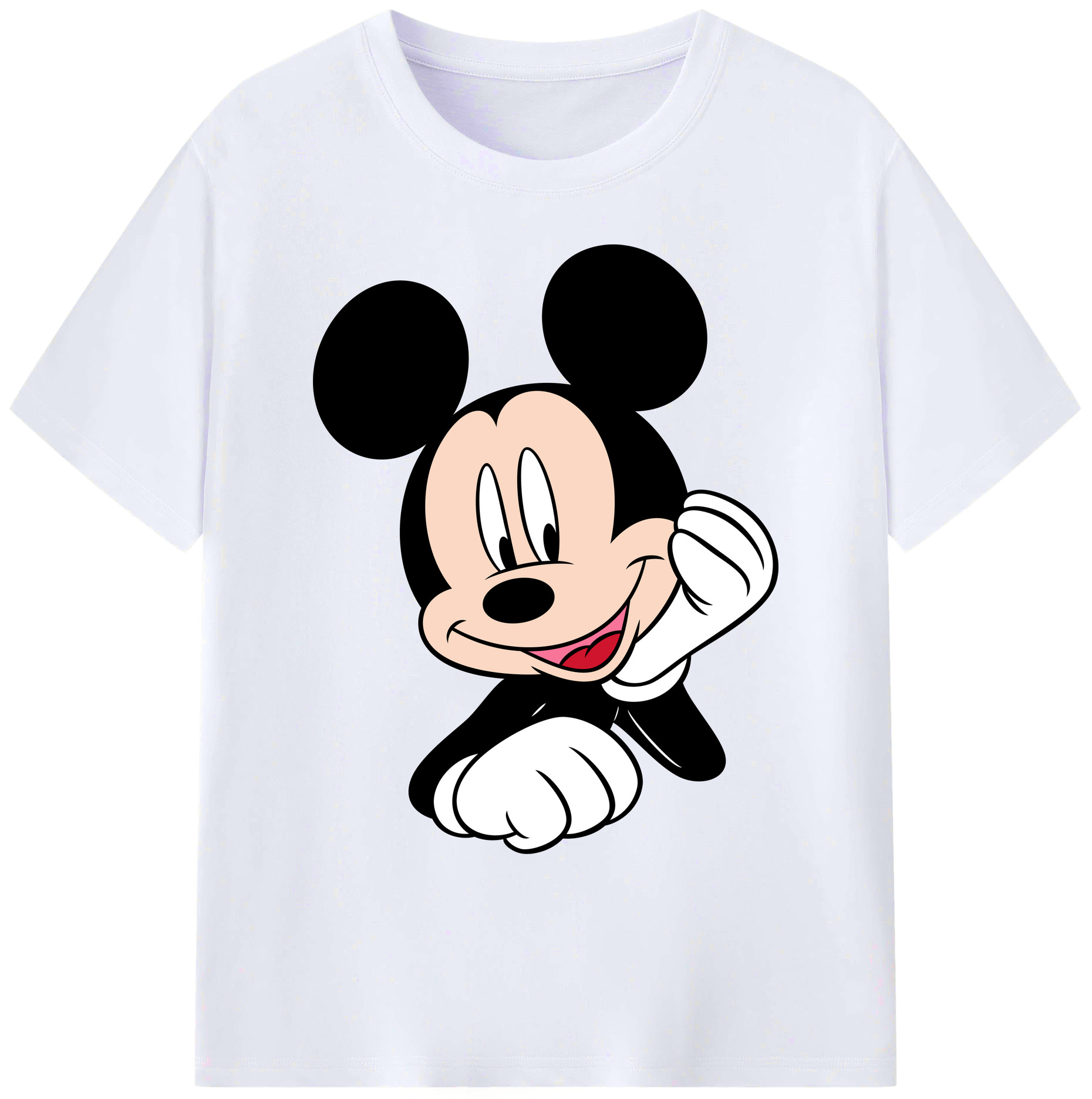 ミッキーマウス Mickey Mouse 綿100％ メンズ半袖Tシャツ｜肌触りやわらか＆通気性